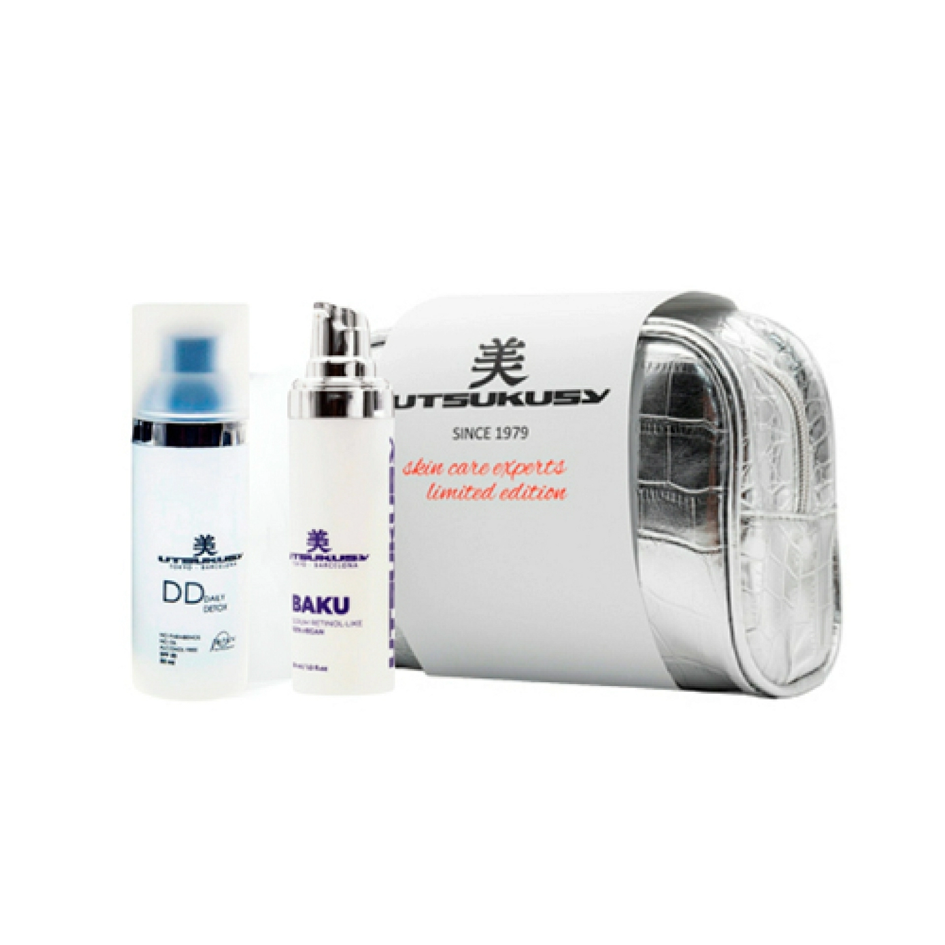Set Retinol - Like | Serum Baku 30 ml + Crema Color EE 50 ml SPF 50 + Neceser de Regalo - Utsukusy ®