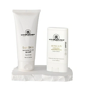 Set Sunskin Bronce SPF50 | Crema SPF 50 + Sun Stick SPF 50  – Utsukusy ®
