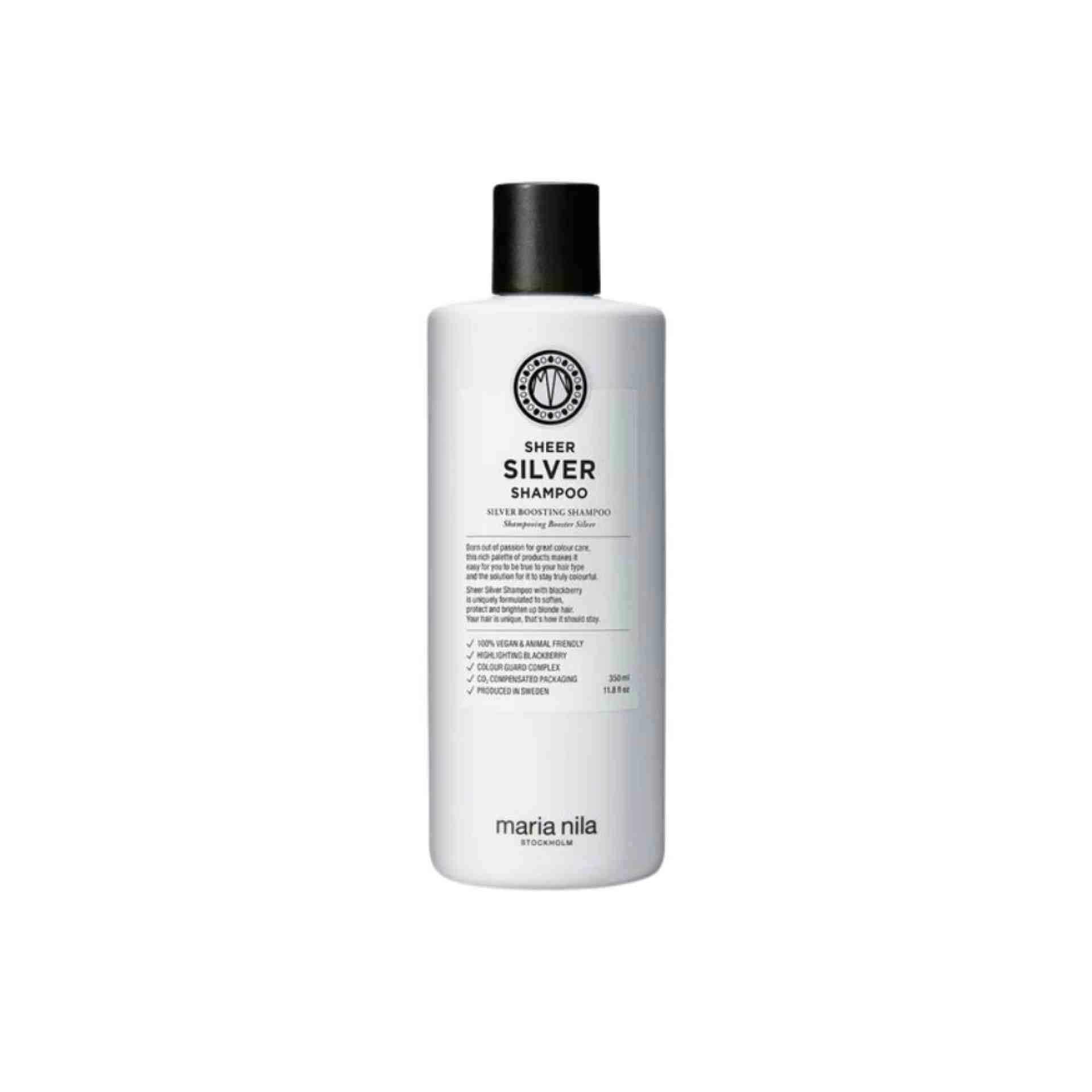 Shampoo | Champú Matizador para Cabellos Rubios y Grises 350 ml - Sheer Silver - Maria Nila ®