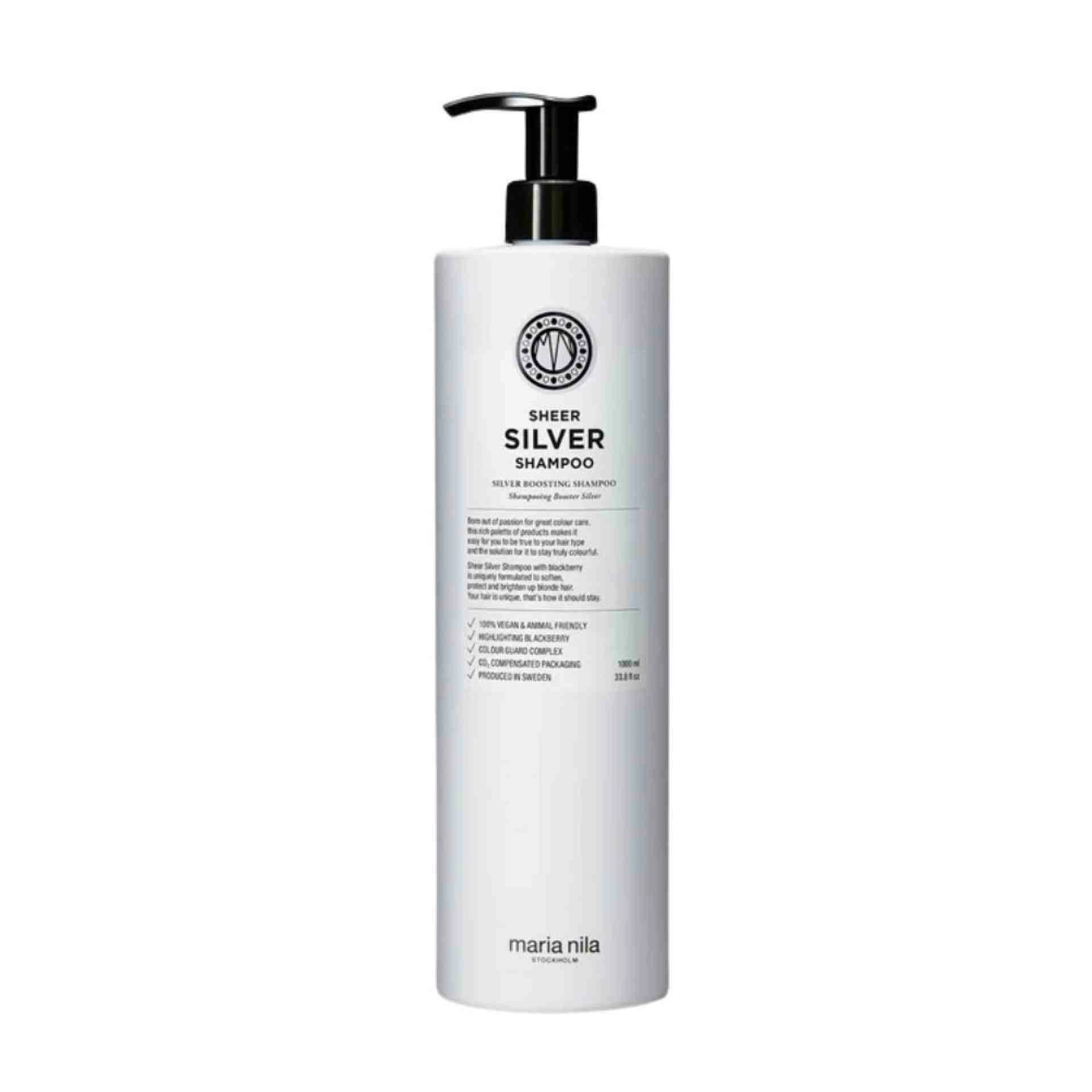 Shampoo | Champú Matizador para Cabellos Rubios y Grises 350 ml - Sheer Silver - Maria Nila ®