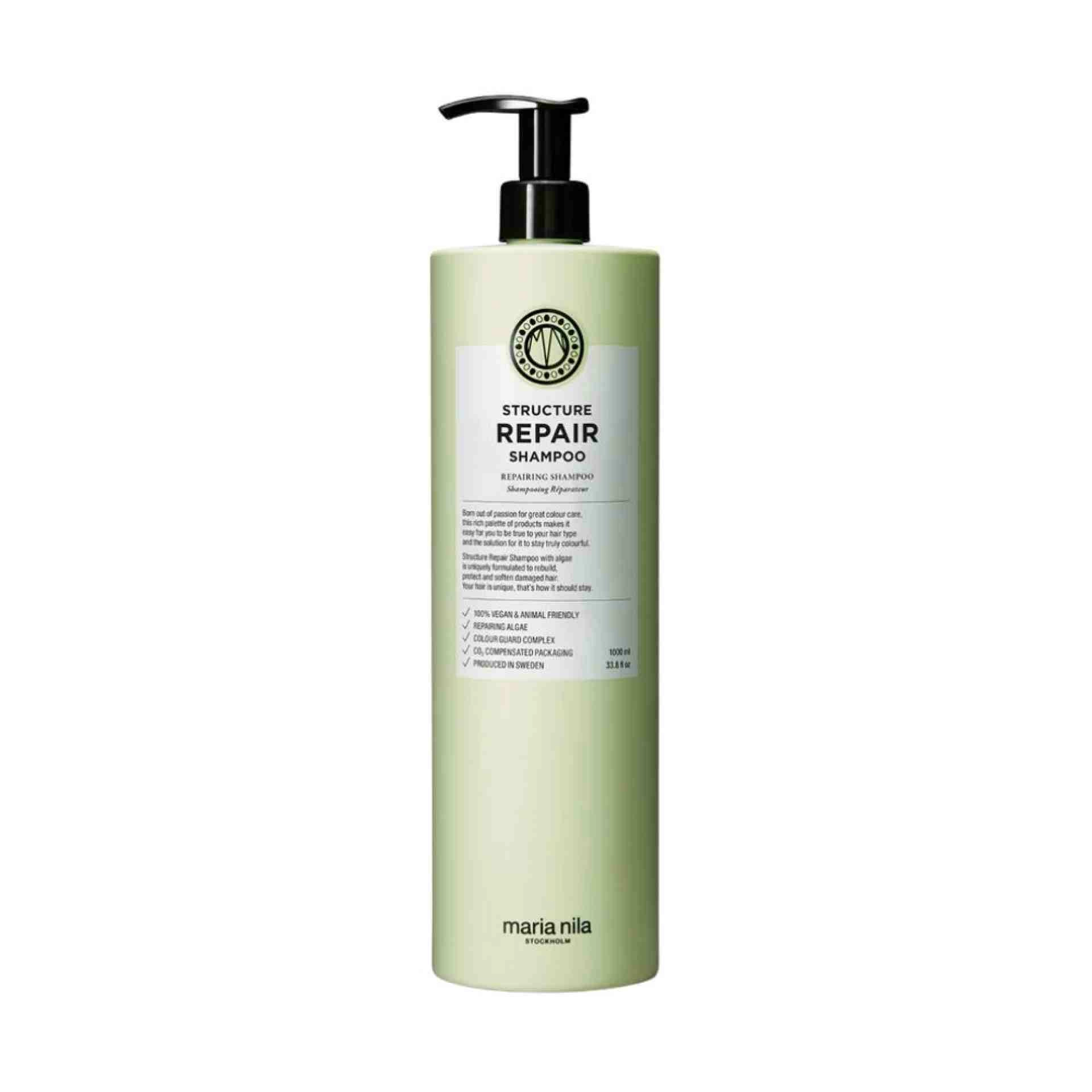 Shampoo | Champú Reparador para Cabello Dañado - Structure Repair  - Maria Nila ®