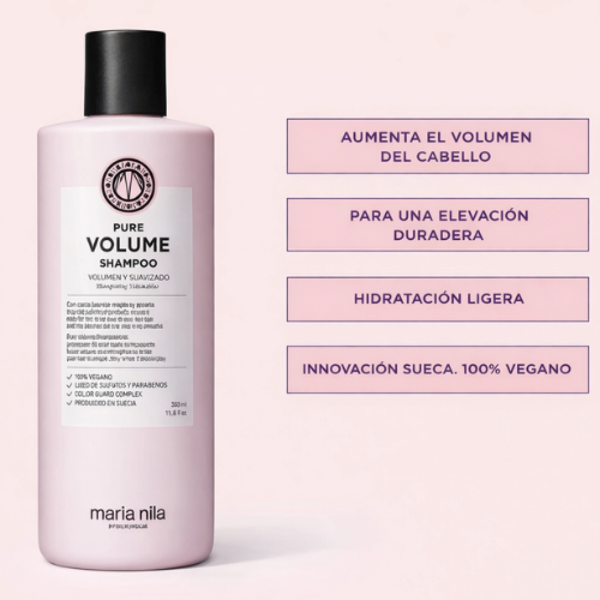 Shampoo | Champú Voluminizador para Cabello Fino - Pure Volume - Maria Nila ®