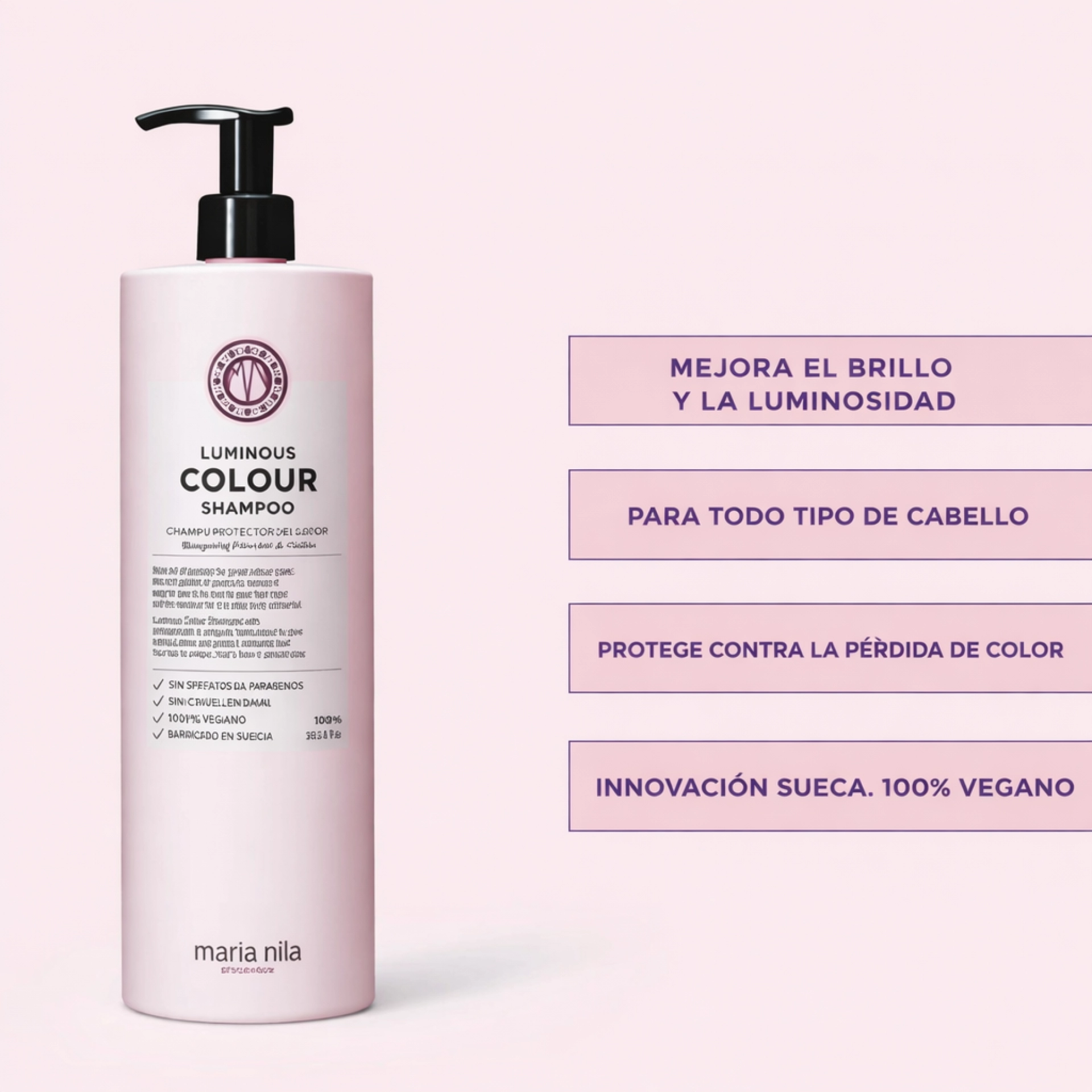 Shampoo Luminous Colour | Champú Protector de Color - Maria Nila ®