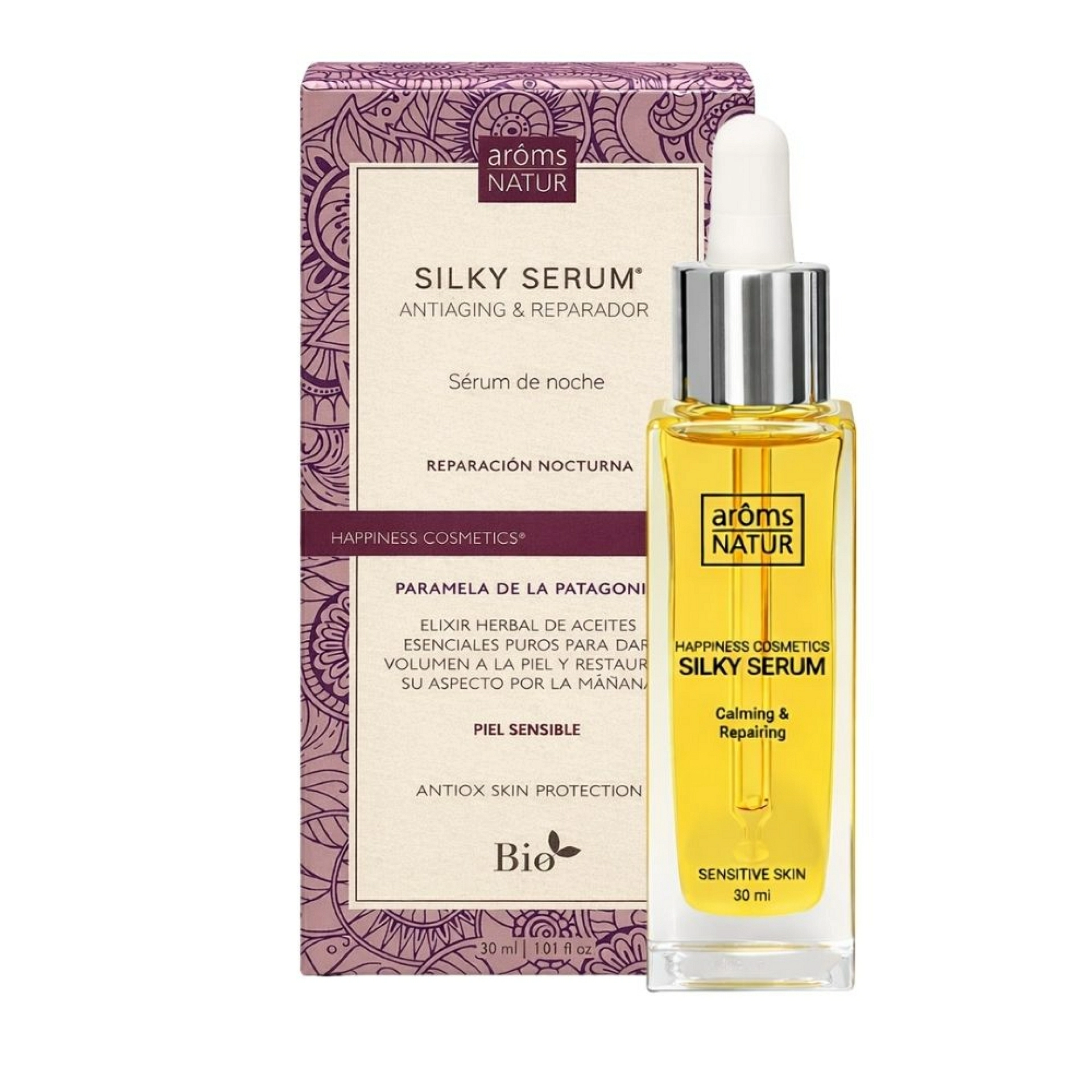 Silky Serum | Sérum antiedad 30ml - Happiness Cosmetics - Arôms Natur ®