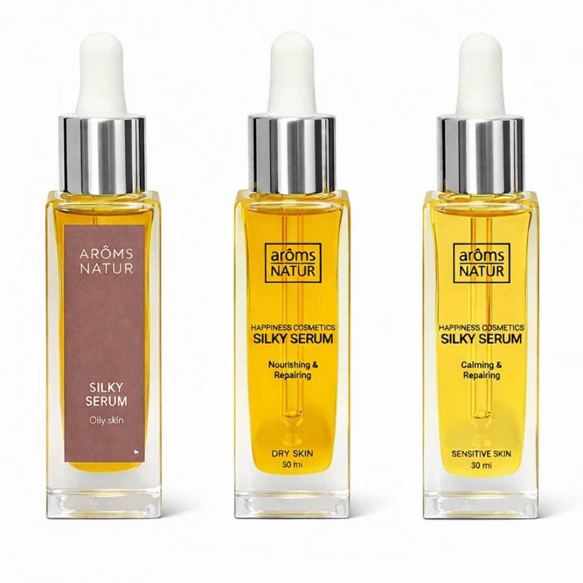 Silky Serum | Sérum antiedad 30ml - Happiness Cosmetics - Arôms Natur ®