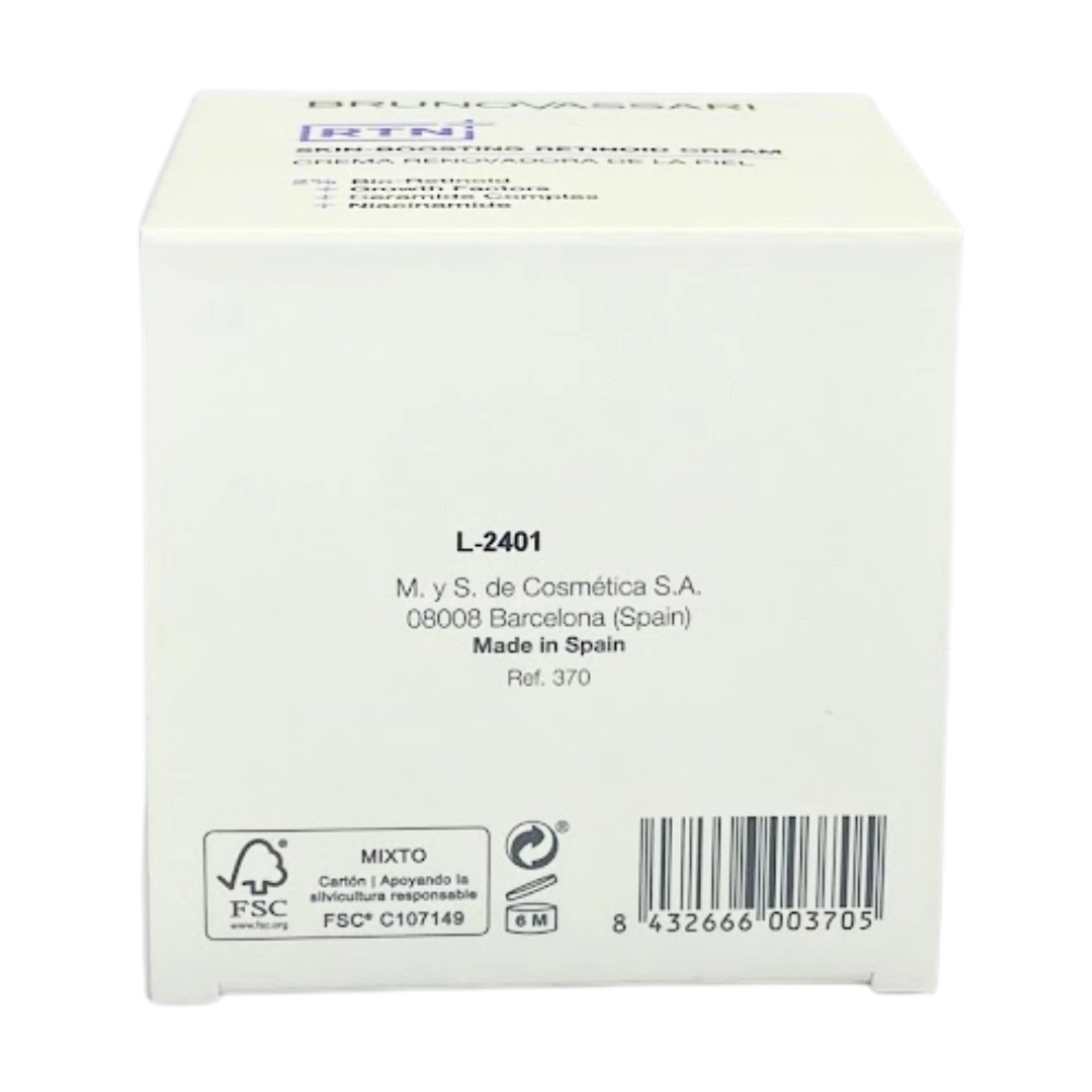 Skin Boosting Retinoid Cream | Crema renovadora con retinol 50ml - RTN+ - Bruno Vassari ®