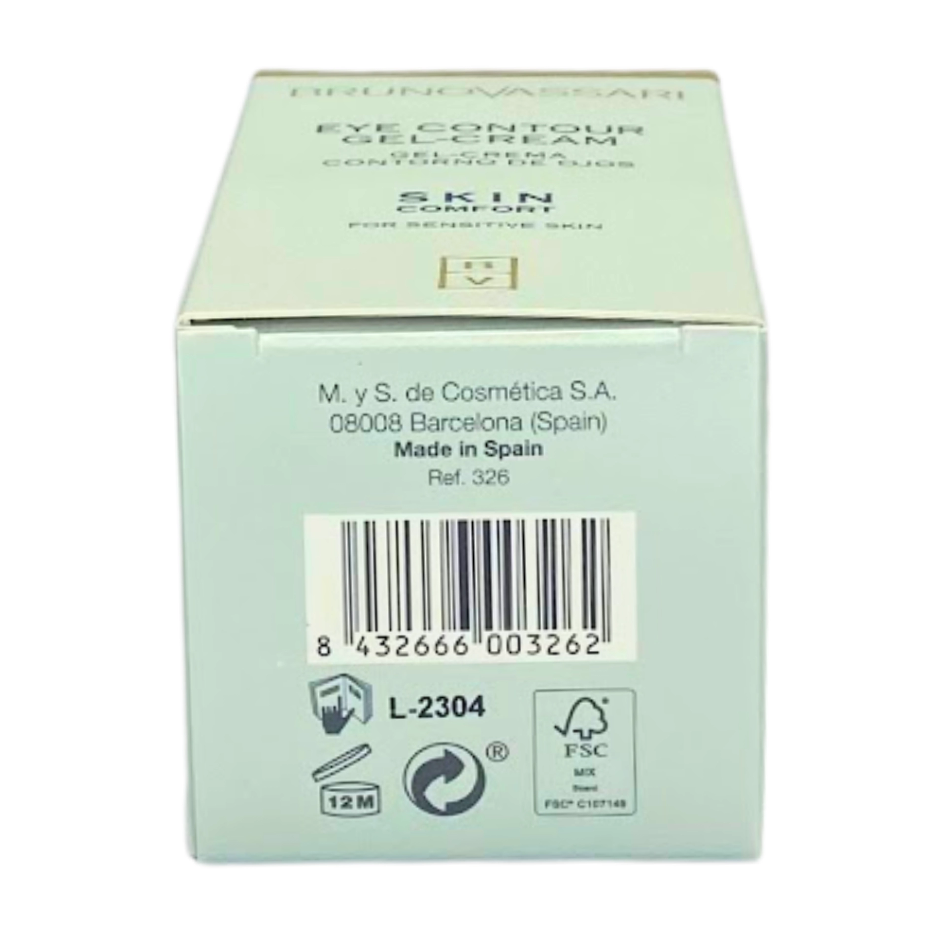 Skin Comfort Eye Contour Gel Cream | Contorno de ojos para piel sensible 15ml - Bruno Vassari ®