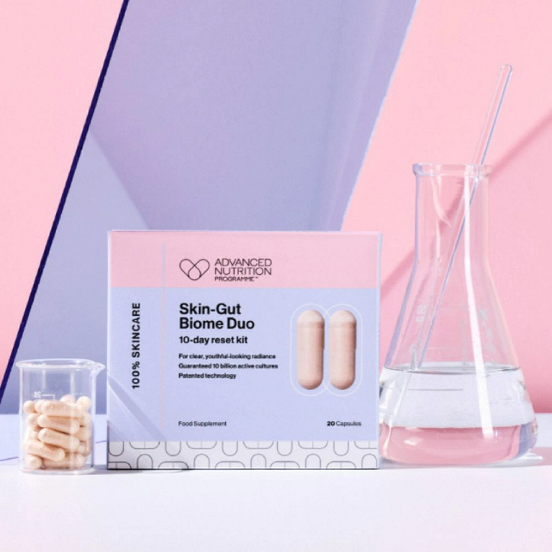 Skin-Gut | Salud intestinal y cutánea | 20 cápsulas | Biome Duo | Advanced Nutrition Programme ®