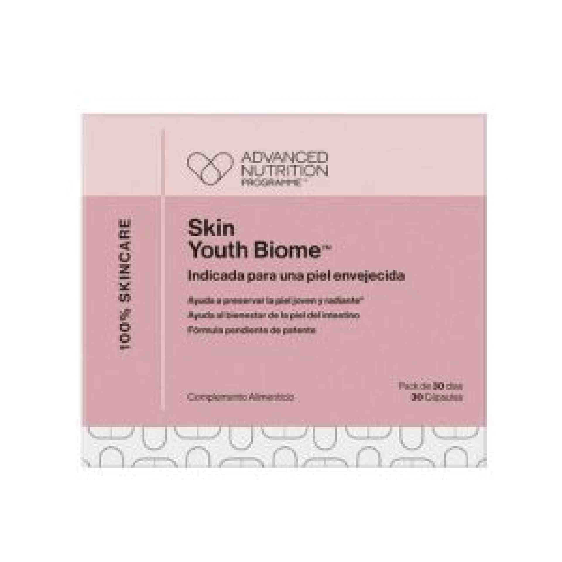 Skin Youth Biome - 30 caps. -  Probióticos esneciales - Advanced Nutrition Programme ®
