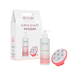 Slim & Sculpt Program | Gel-crema anticelulítico 200ml + masajeador | Ligne Corporelle - Selvert Thermal ®