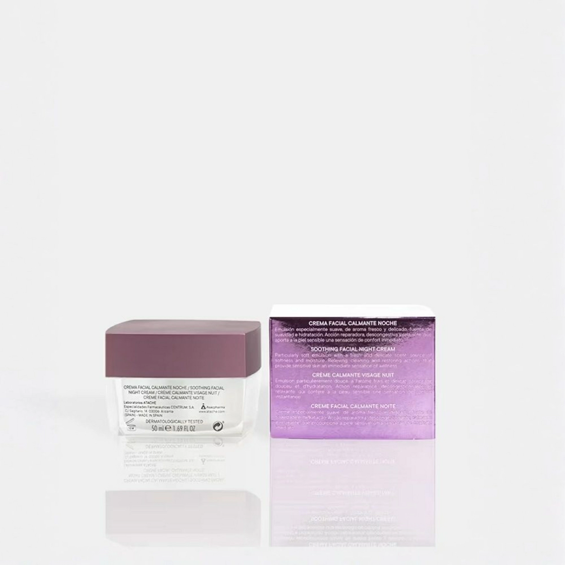 Soft Repare - Noche  | Crema facial noche para piel sensible 50 ml - Soft Derm - Atache ®