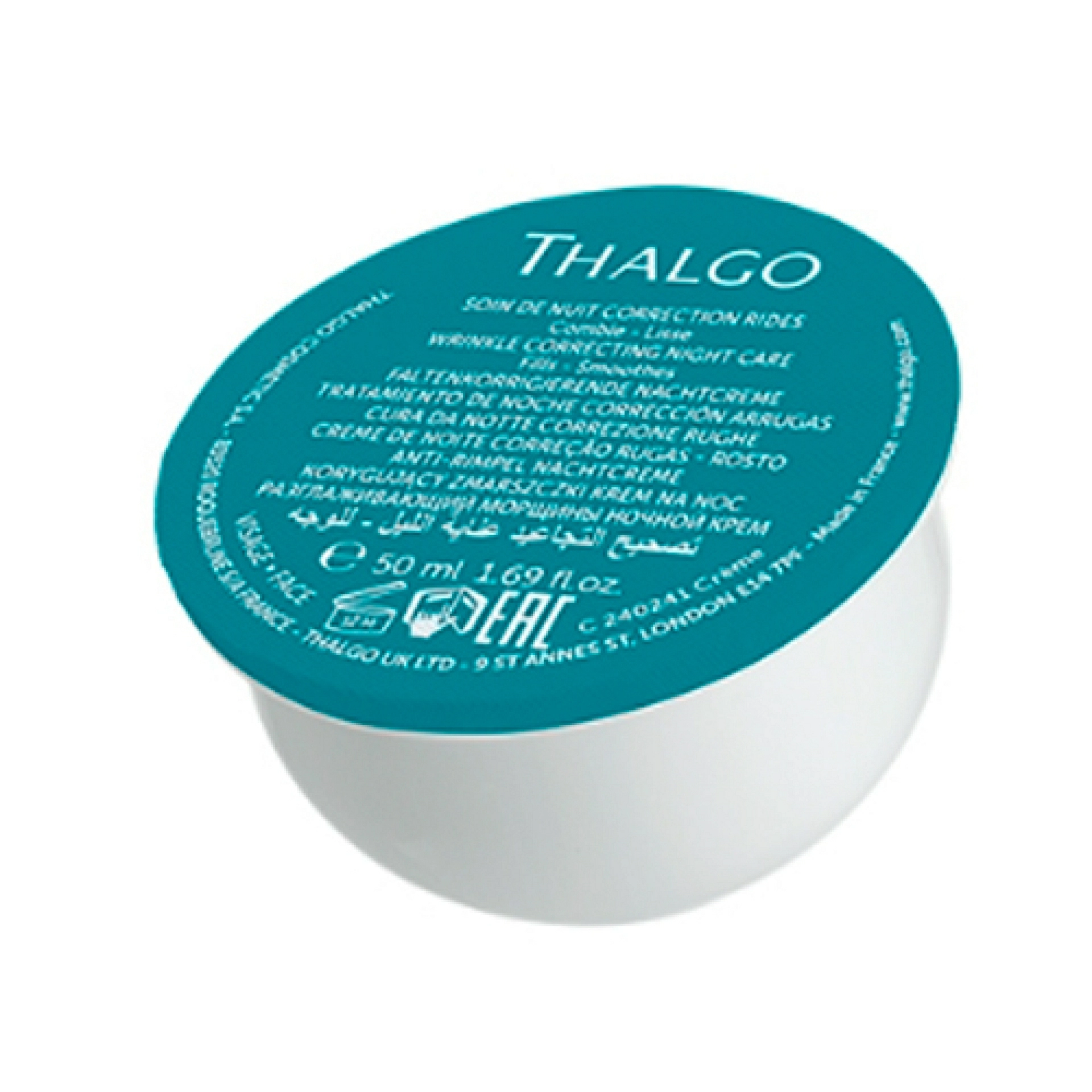 Soin de Nuit Correction Rides | Crema de noche antiarrugas 50ml - Hyalu-Procollagène - Thalgo ®
