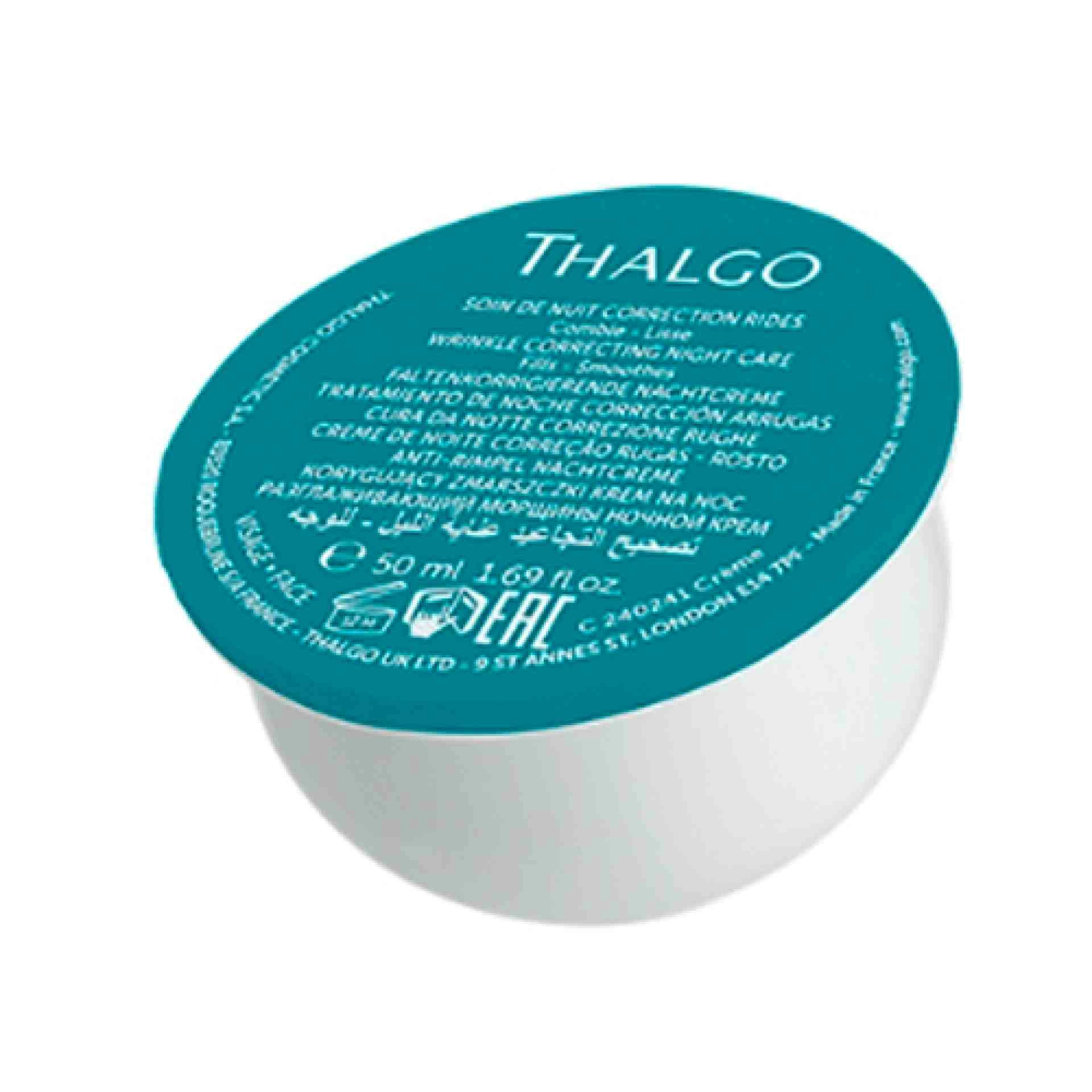 Soin de Nuit Correction Rides | Crema de noche antiarrugas 50ml - Hyalu-Procollagène - Thalgo ®