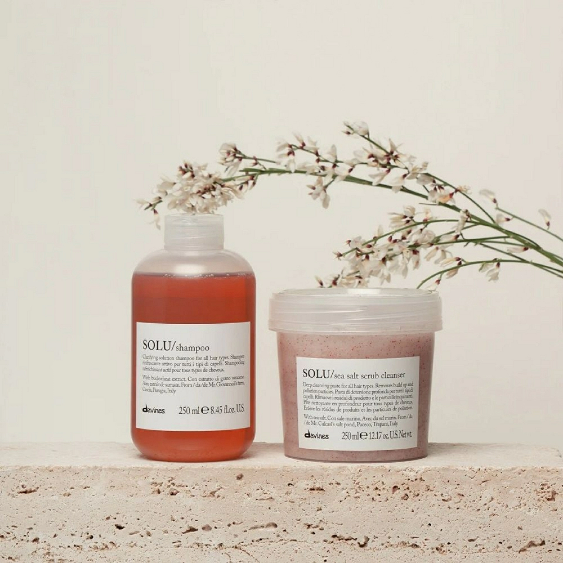 SOLU / Sea Salt Scrub | Pasta exfoliante - Essential Haircare - Davines ®