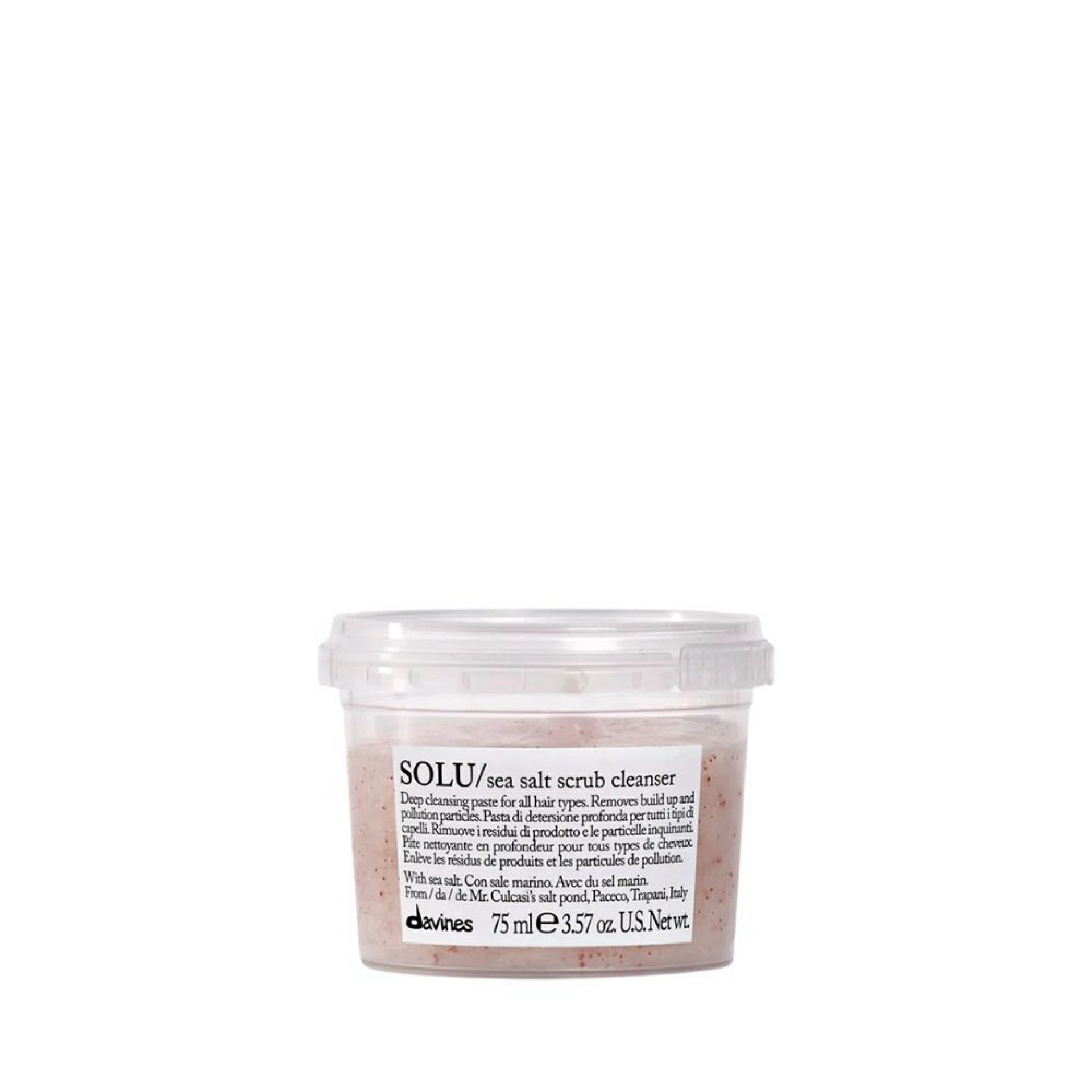 SOLU / Sea Salt Scrub | Pasta exfoliante - Essential Haircare - Davines ®