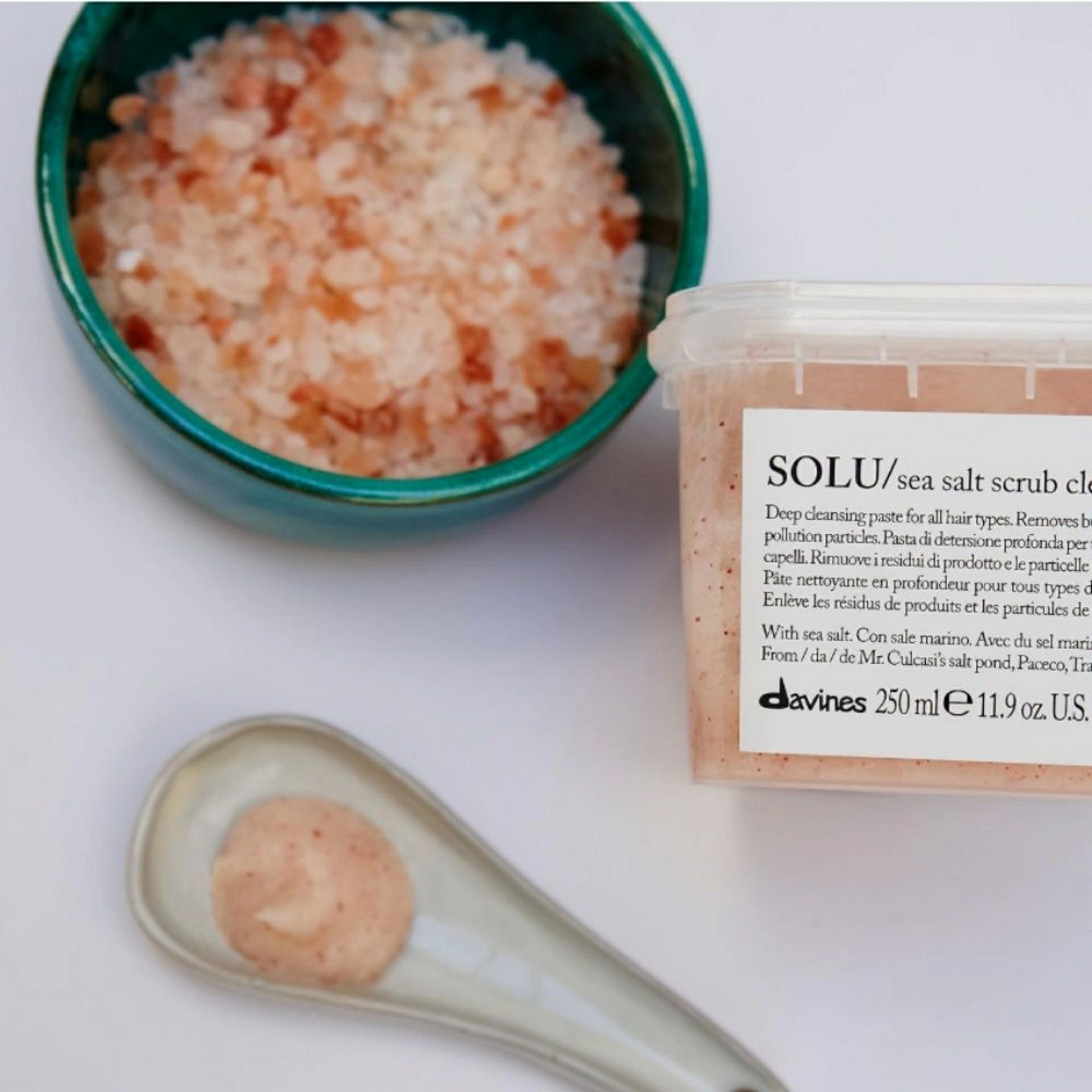 SOLU / Sea Salt Scrub | Pasta exfoliante - Essential Haircare - Davines ®