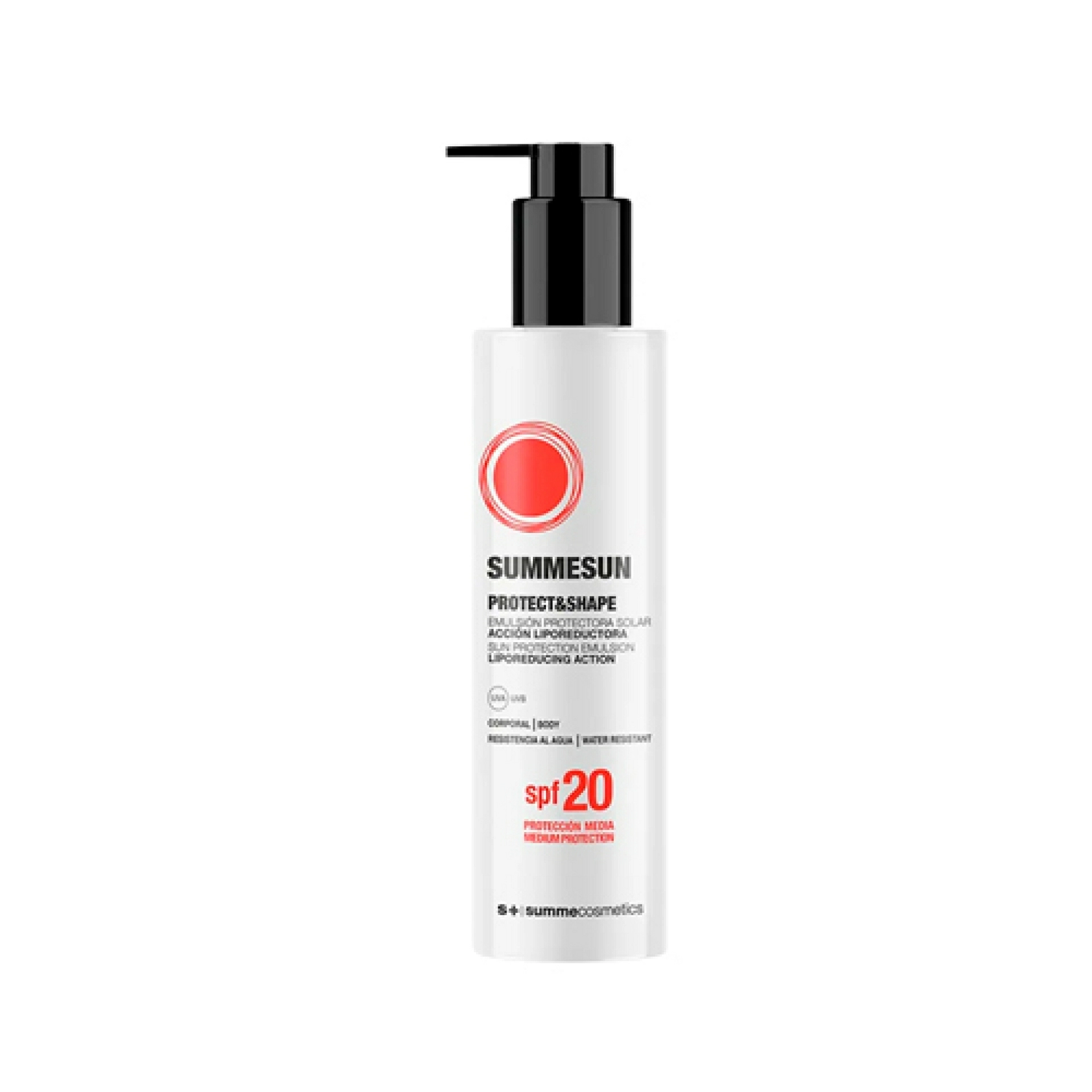 SPF20 Protect&Shape | Emulsión protectora solar con acción liporeductora 200ml - Summesun - Summecosmetics ®