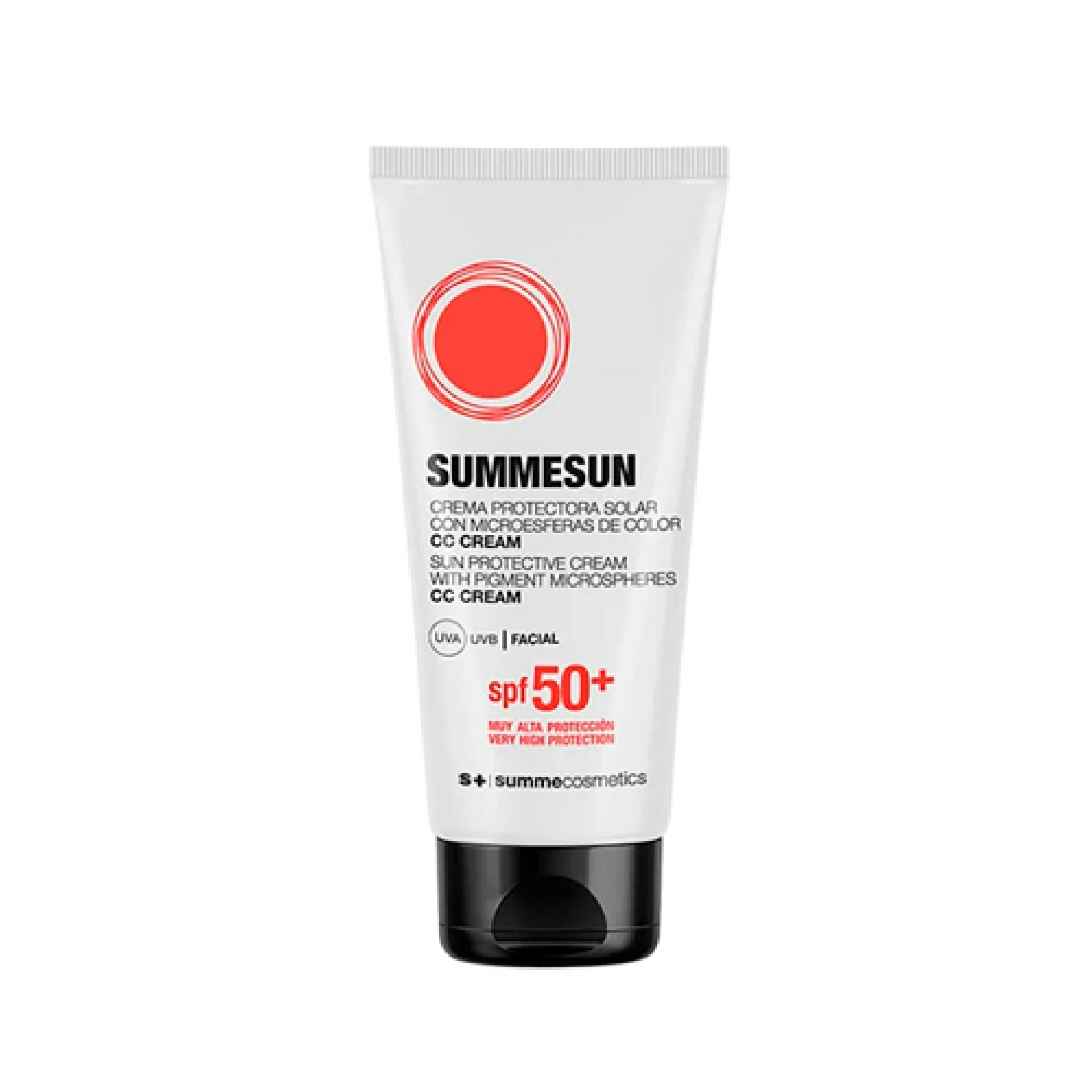 SPF50+ con Microesferas de Color | Crema protectora solar con color 75ml - Summesun - Summecosmetics ®