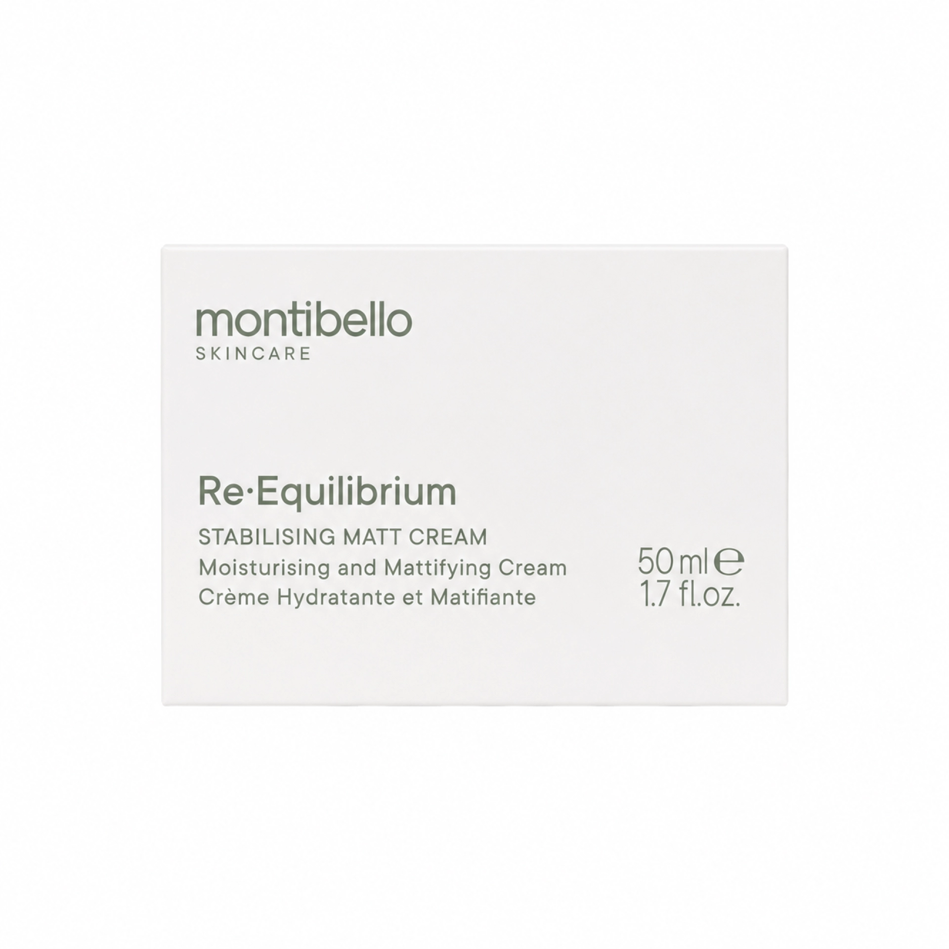 Stabilising matt cream | Crema Reguladora Hidratante 50ml - Re-Equilibrium - Montibello ®