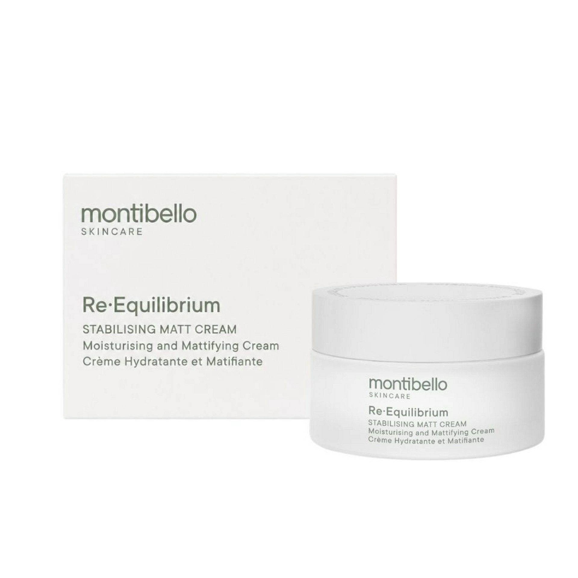 Stabilising matt cream | Crema Reguladora Hidratante 50ml - Re-Equilibrium - Montibello ®