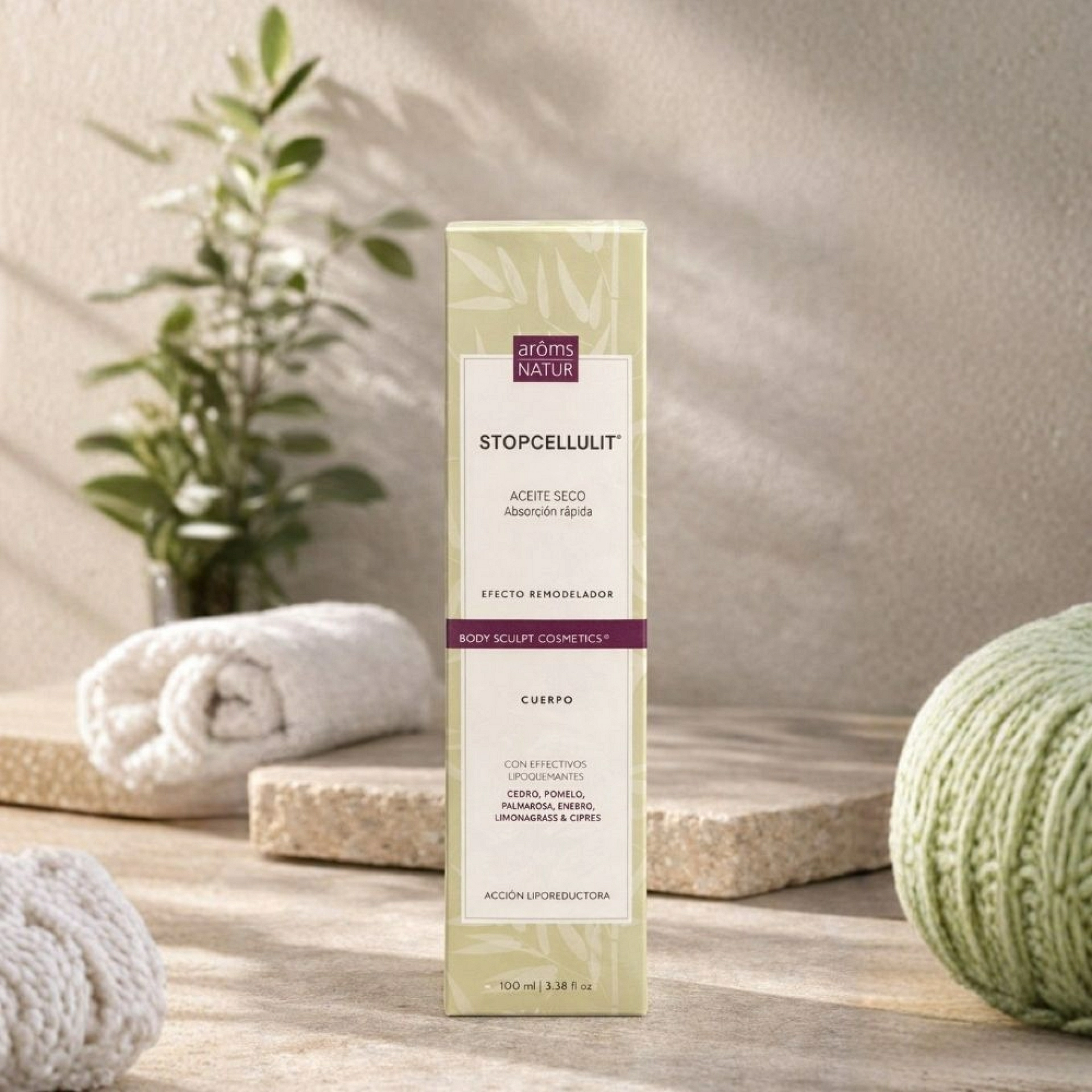 Stopcelulit | Aceite seco anticelulítico 100ml - Body Sculpt cosmetics - Arôms Natur ®