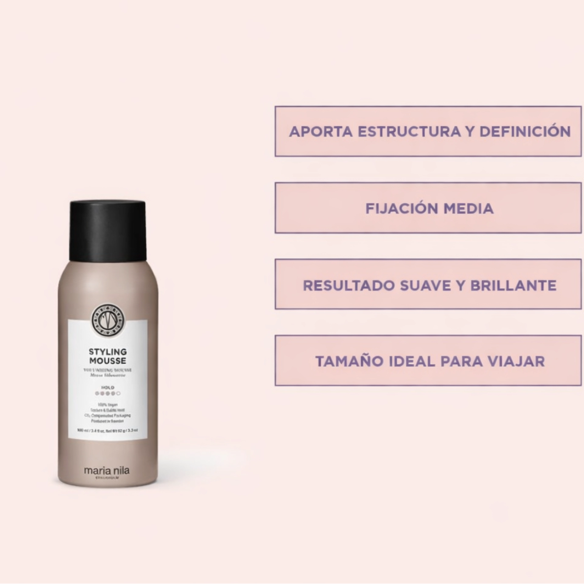 Styling Mousse | Mousse Fijadora - Mn Style & Finish - Maria Nila ®