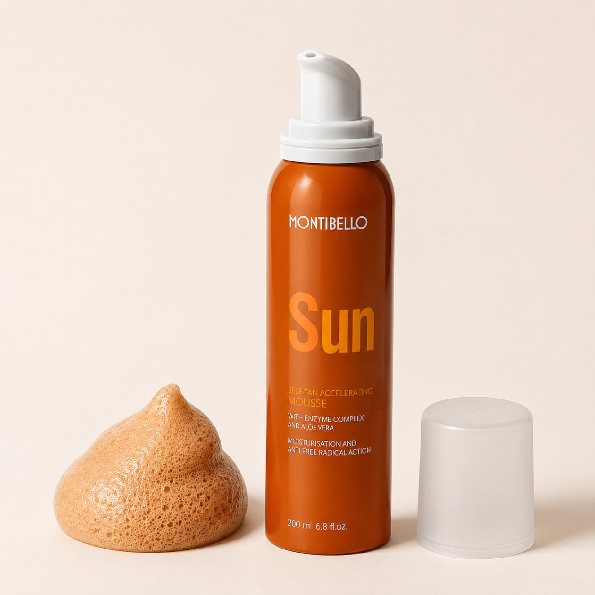Suntan Accelerating Mousse | Espuma aceleradora del bronceado 200ml - Sun Age - Montibello ®