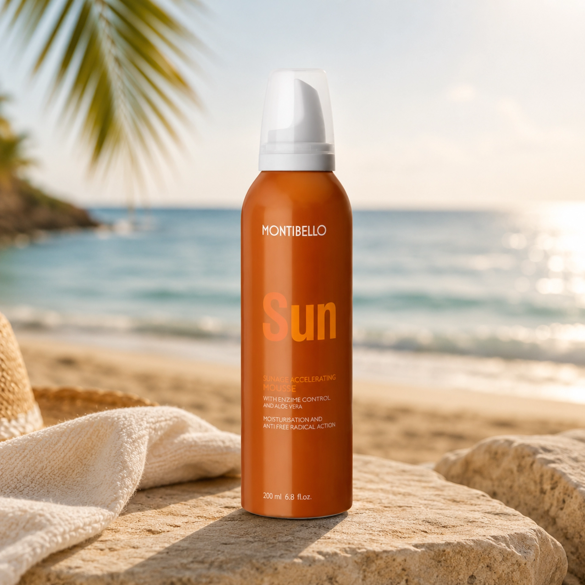 Suntan Accelerating Mousse | Espuma aceleradora del bronceado 200ml - Sun Age - Montibello ®
