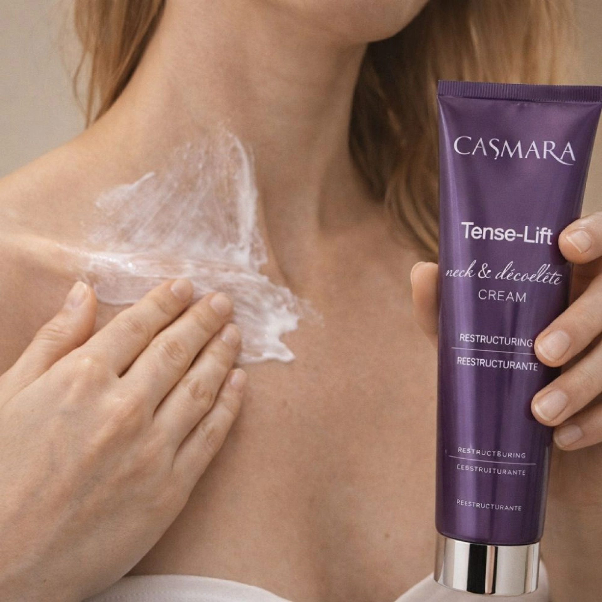 Tense-Lift Neck & Décollete Cream Restructuring 100ml | Crema Reafirmante - Casmara ®
