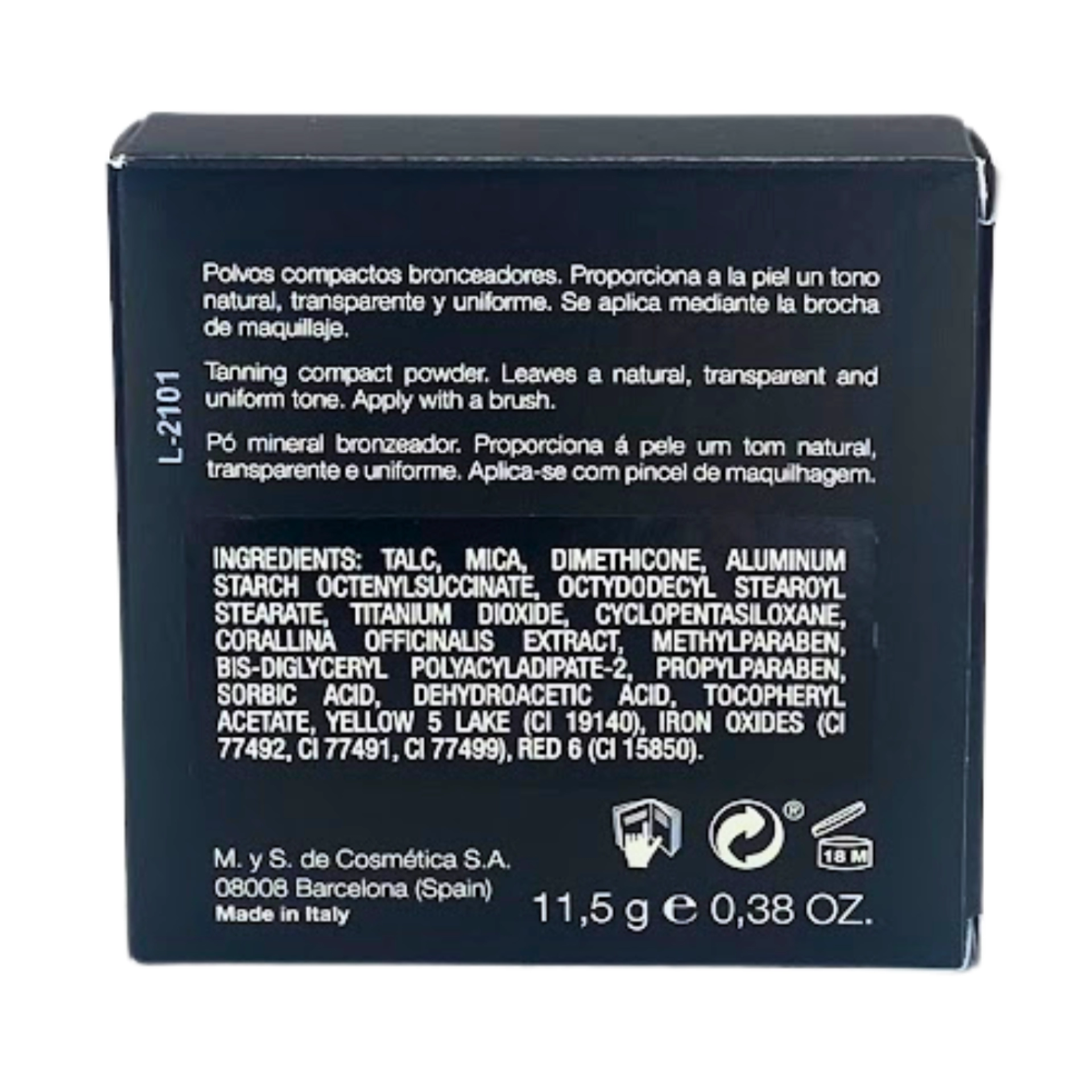 Terrabruna Nº 4 | Polvo bronceador 11.5gr - Maquillaje - Bruno Vassari ®