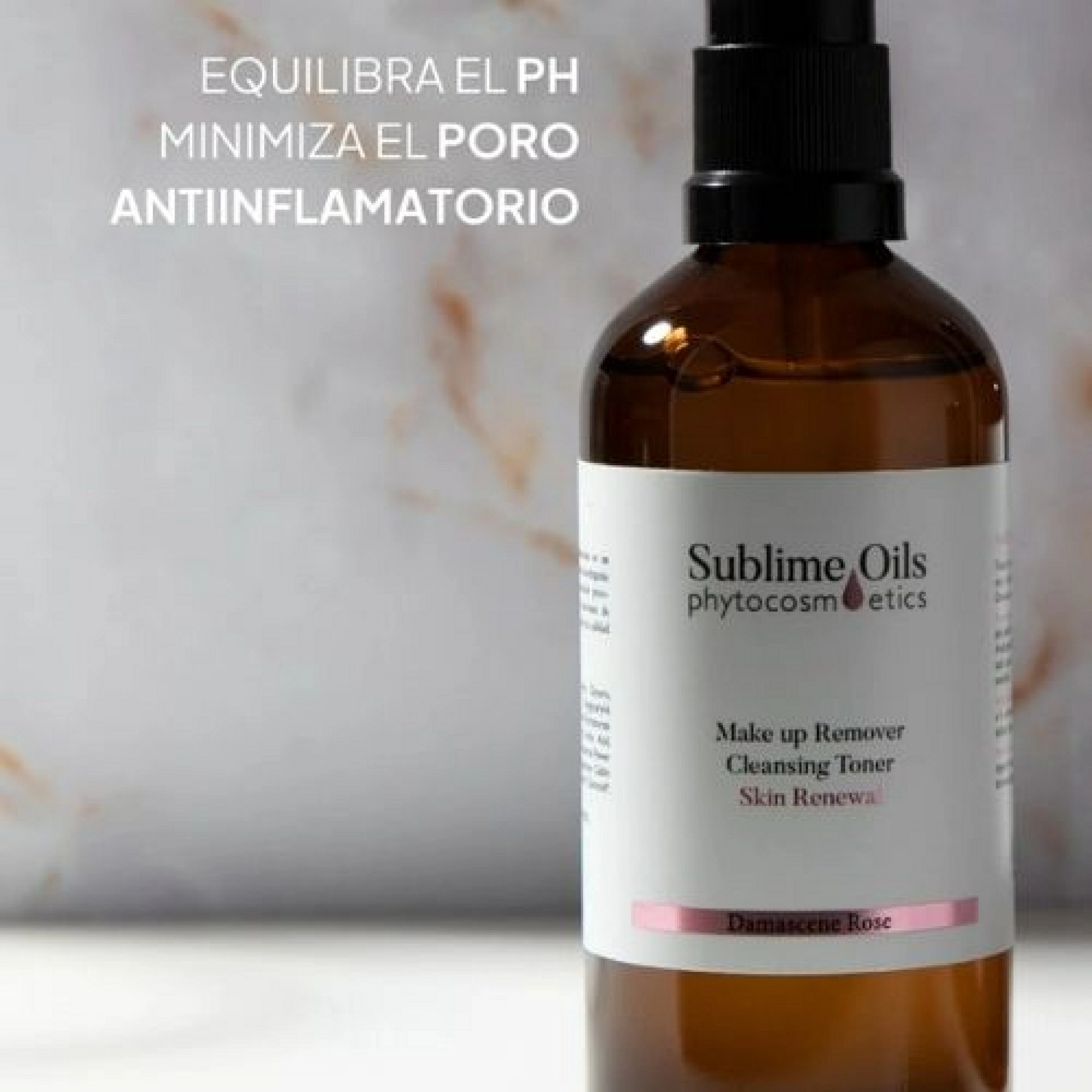 Tónico Limpiador de Rosa Damascena | Hidratación, Equilibrio y Luminosidad 100ml -Sublime Oils®