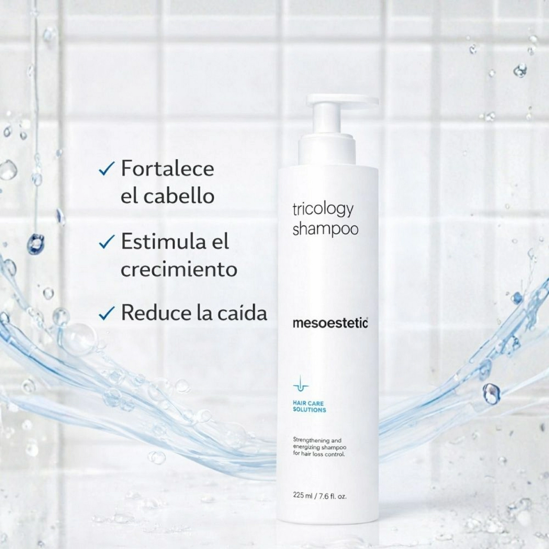 Tricology Intensive Hair Loss Shampoo | Champú Anticaída 225ml - Hair Care Solutions - Mesoestetic ®