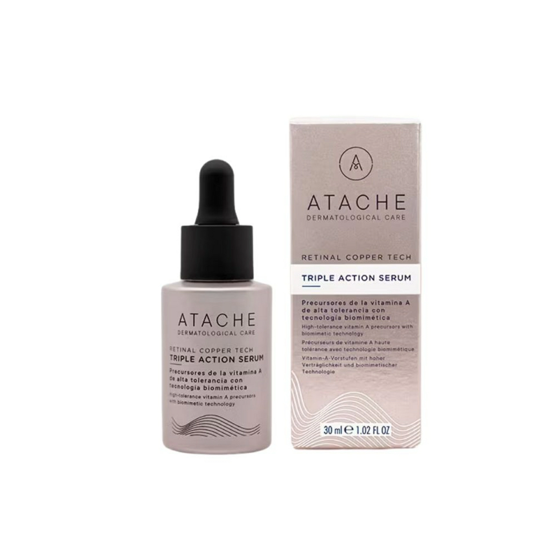 Triple Action Serum | Sérum nocturno con Retinal - 30ml - Retinal Copper Tech - Atache ®