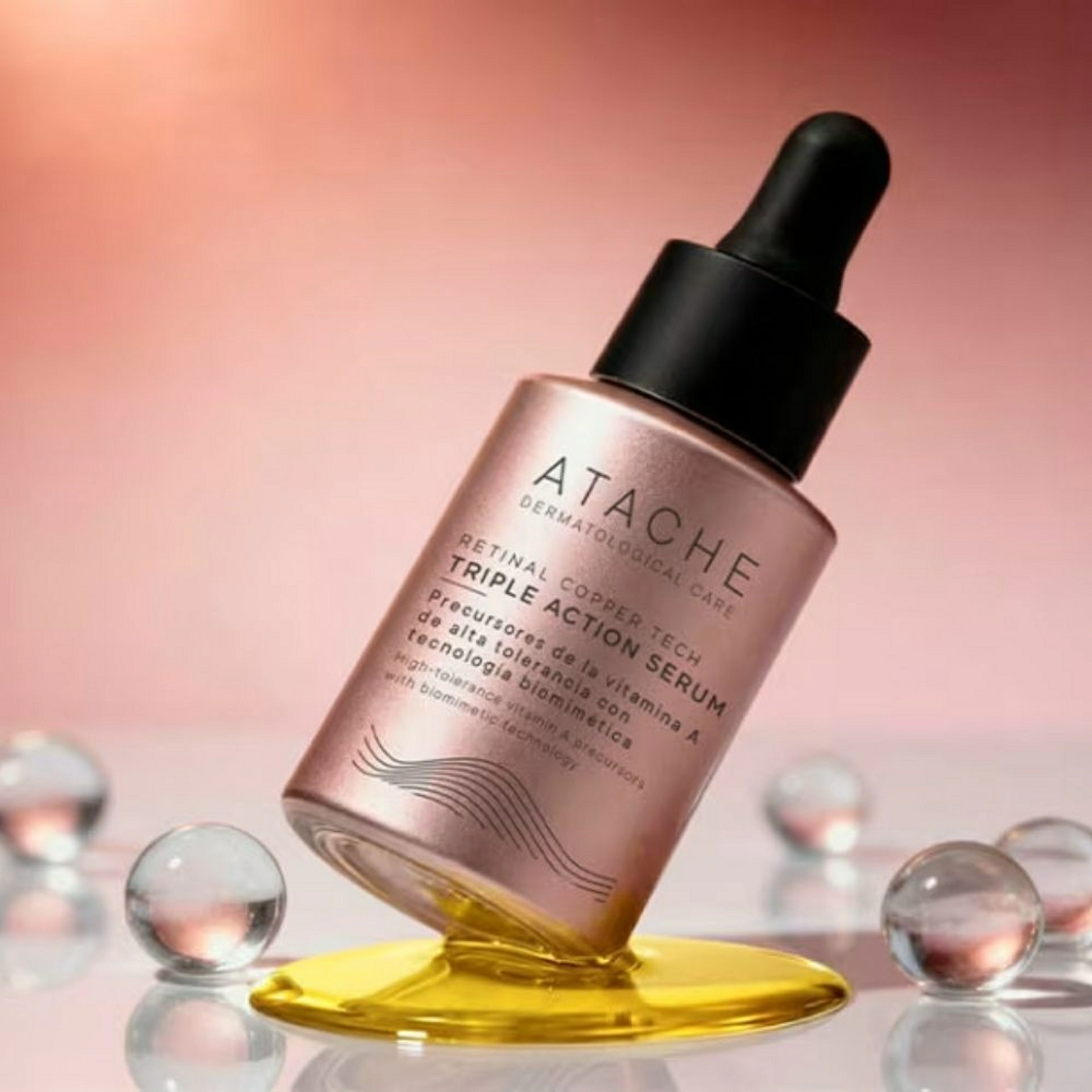 Triple Action Serum | Sérum nocturno con Retinal - 30ml - Retinal Copper Tech - Atache ®