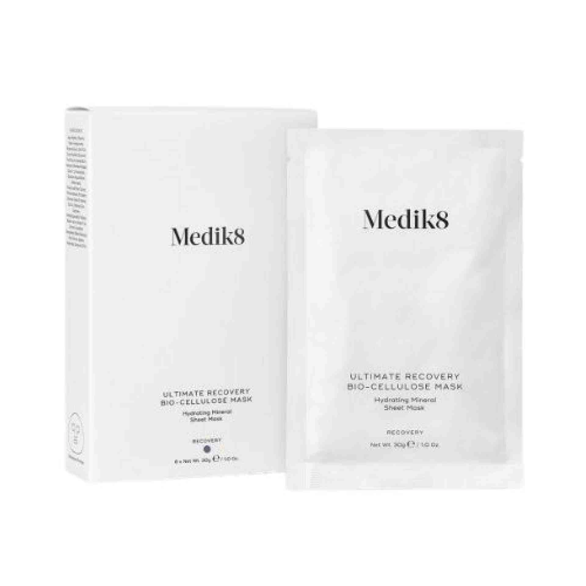 Ultimate Recovery Bio-Cellulose Mask | Mascarilla Mineral Hidratante - 6Uds - Hidratación - Medik8 ®