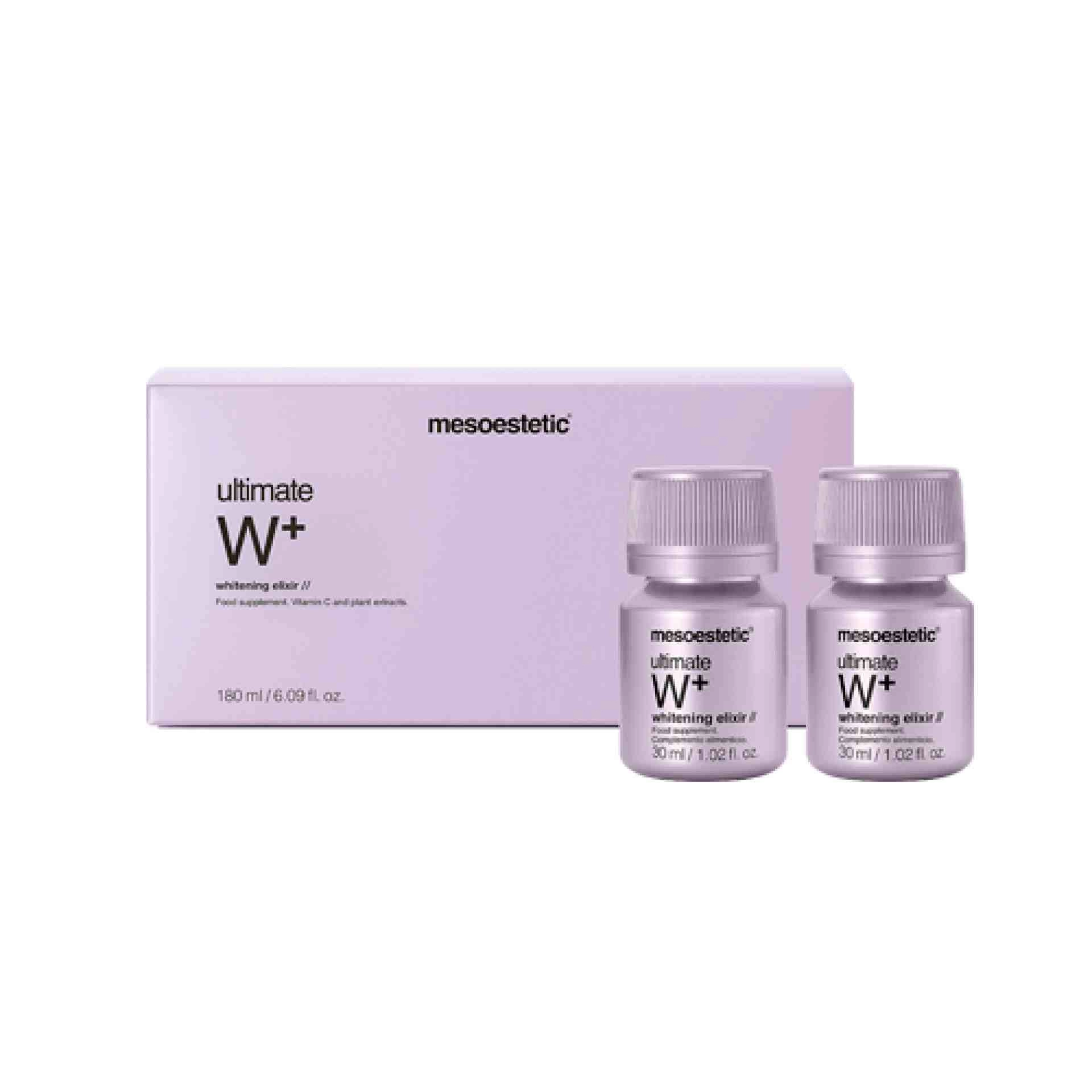 Ultimate W+ Whitening Elixir | Nutricosmético 6x30ml - Mesoestetic ®