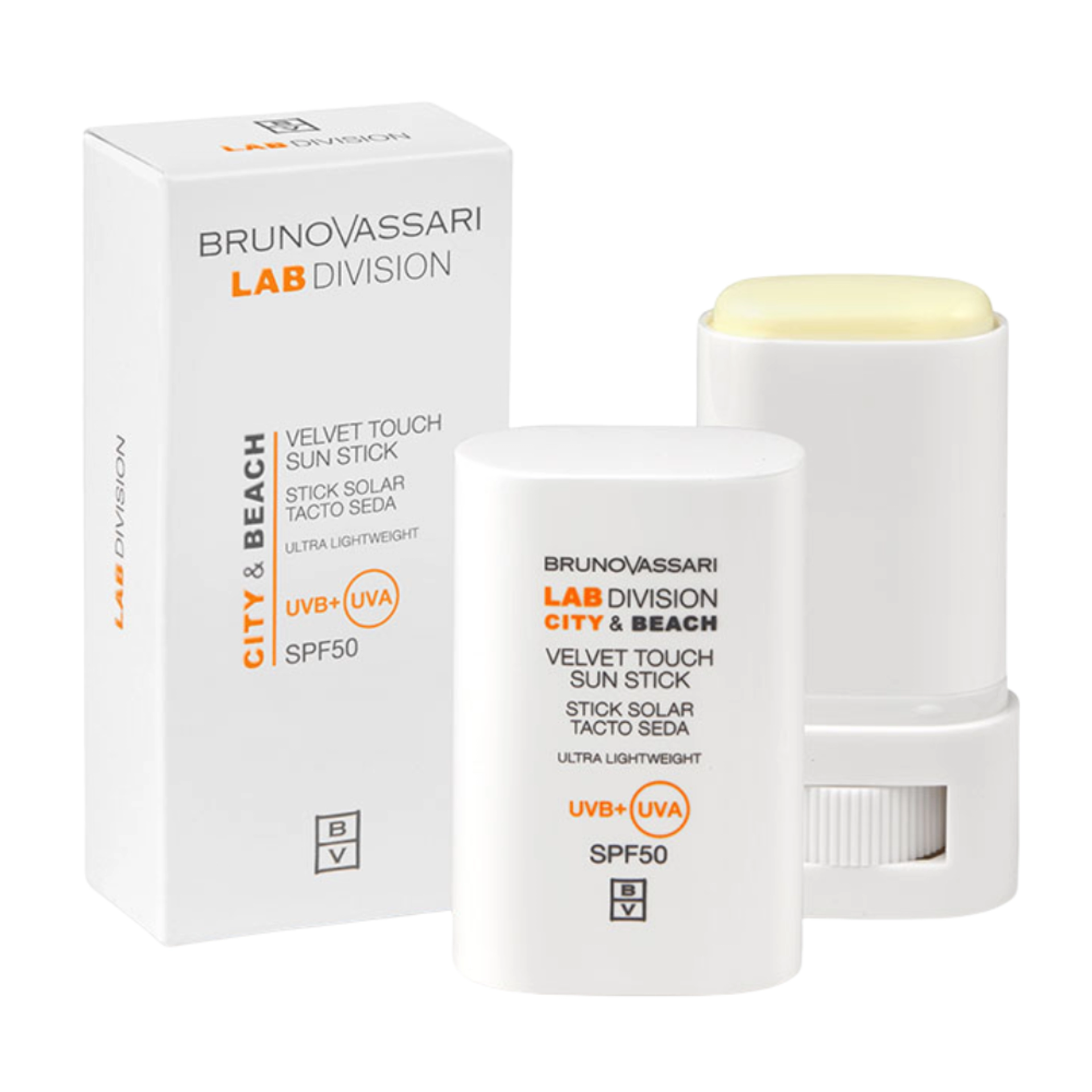 Velvet Touch Sun Stick SPF50 | Stick solar 17g - City&Beach - Bruno Vassari ®