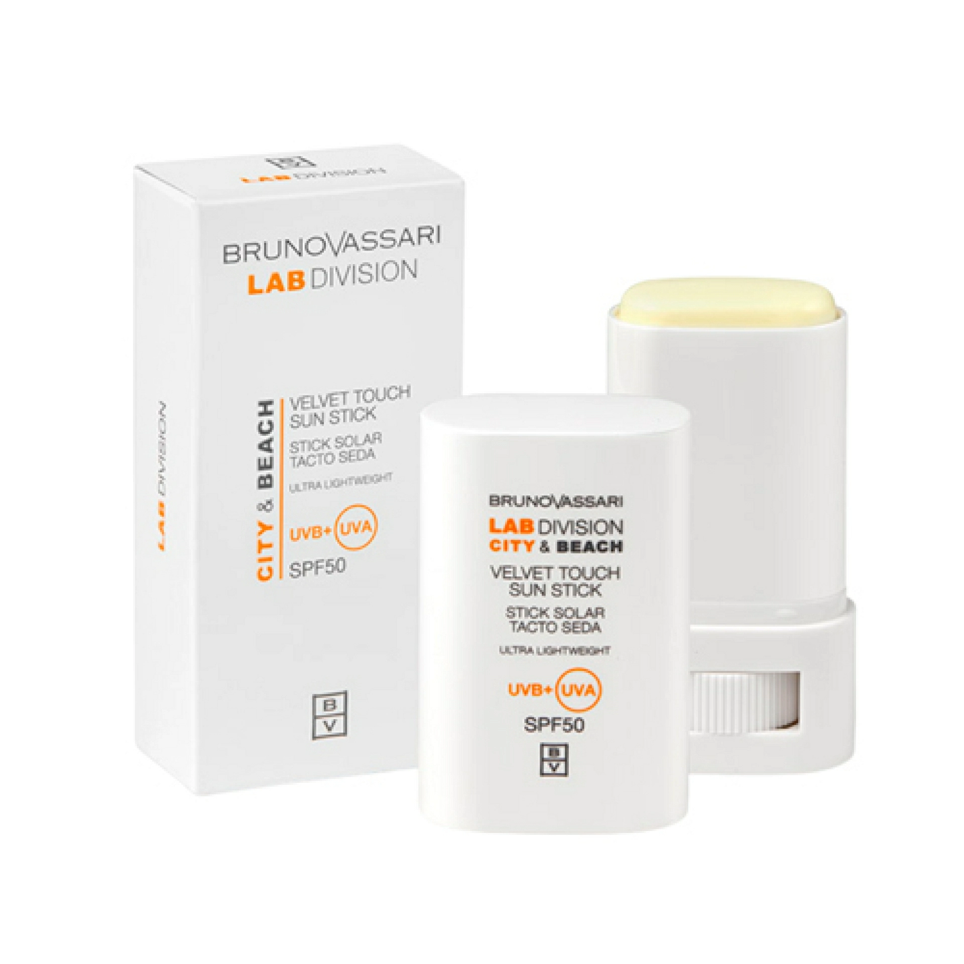 Velvet Touch Sun Stick SPF50 | Stick solar 17g - City&Beach - Bruno Vassari ®