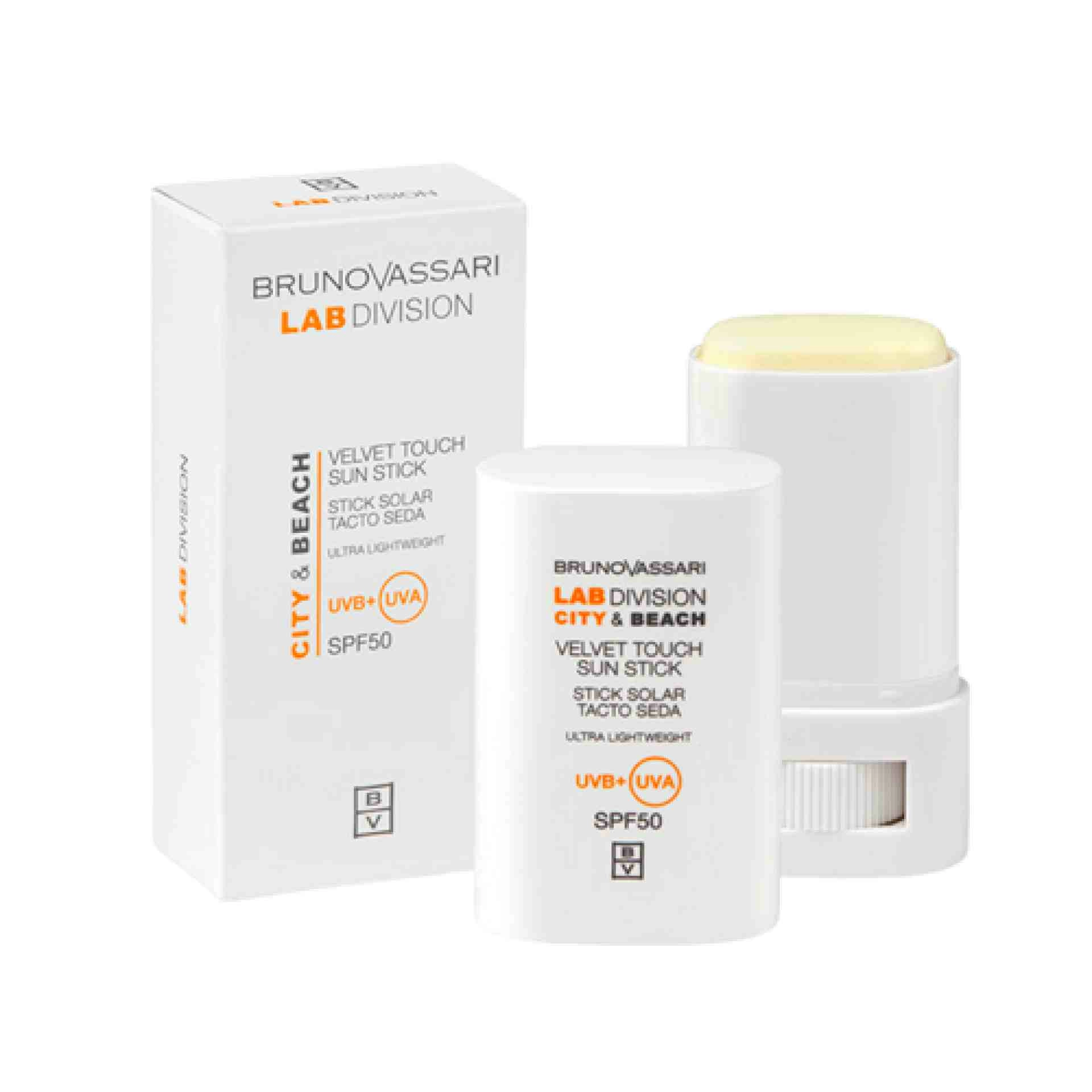 Velvet Touch Sun Stick SPF50 | Stick solar 17g - City&Beach - Bruno Vassari ®