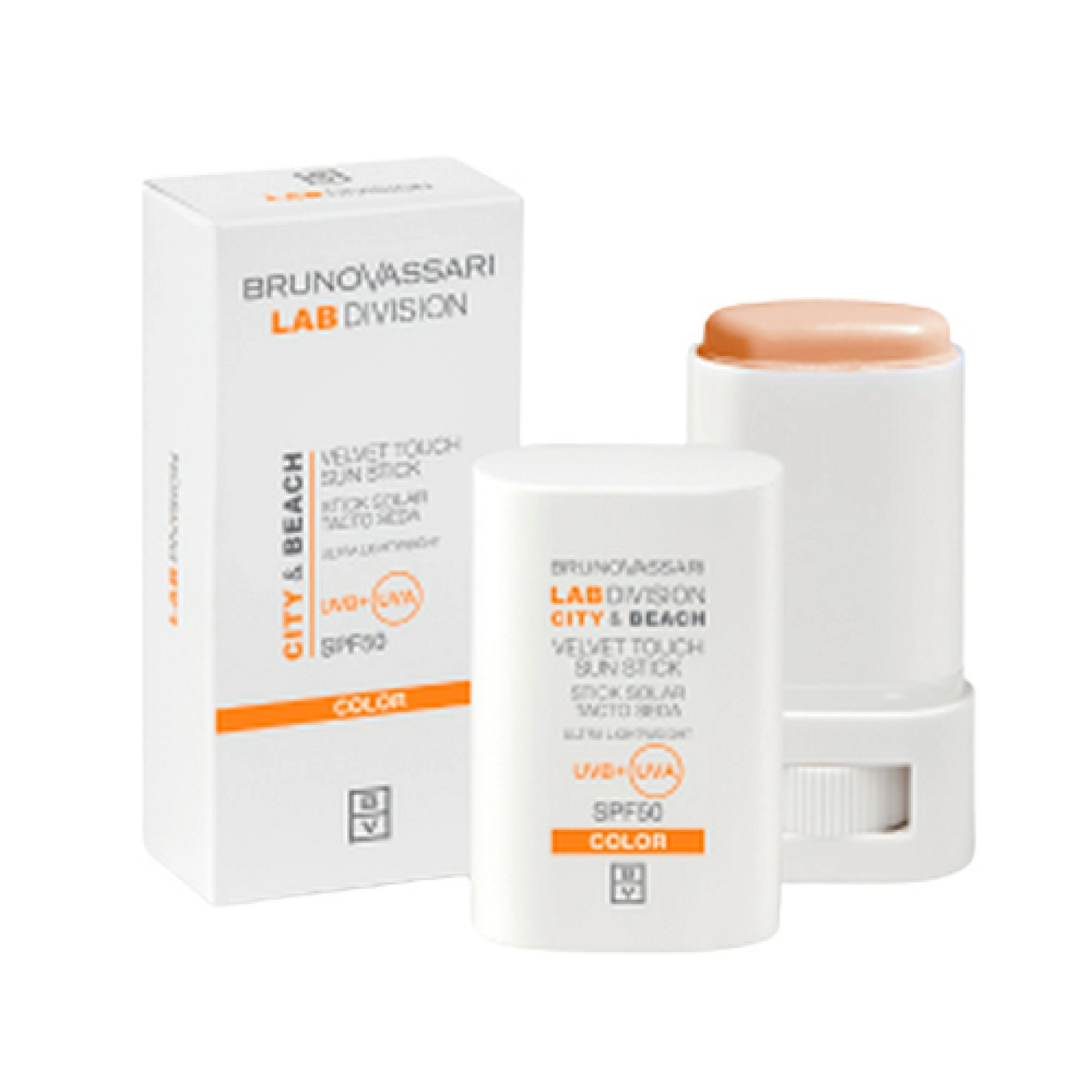 Velvet Touch Sun Stick SPF50 | Stick solar 17g - City&Beach - Bruno Vassari ®