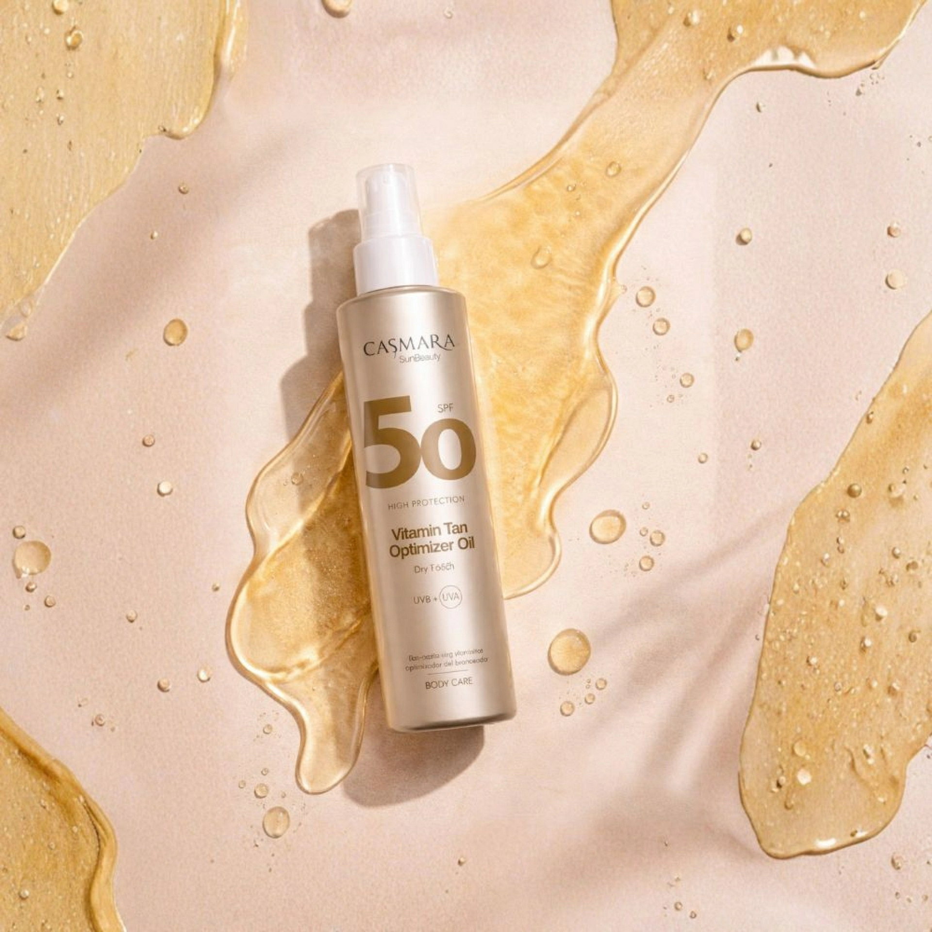 Vitamin Tan Optimizer Oil SPF50 200ml | Crema Corporal Solar - Casmara ®