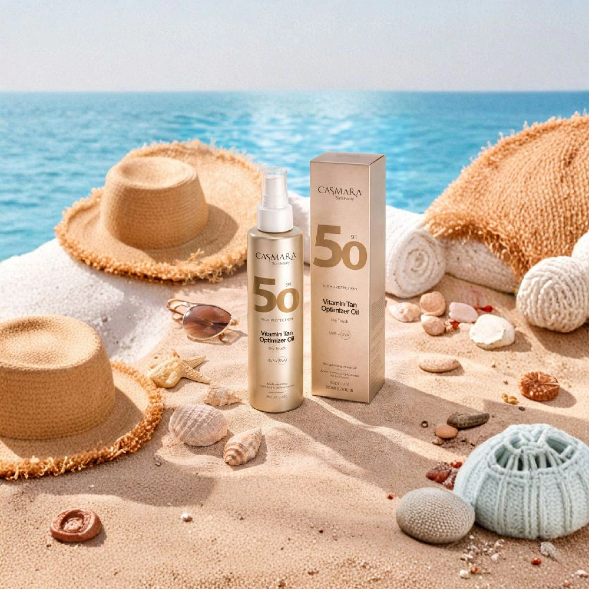 Vitamin Tan Optimizer Oil SPF50 200ml | Crema Corporal Solar - Casmara ®