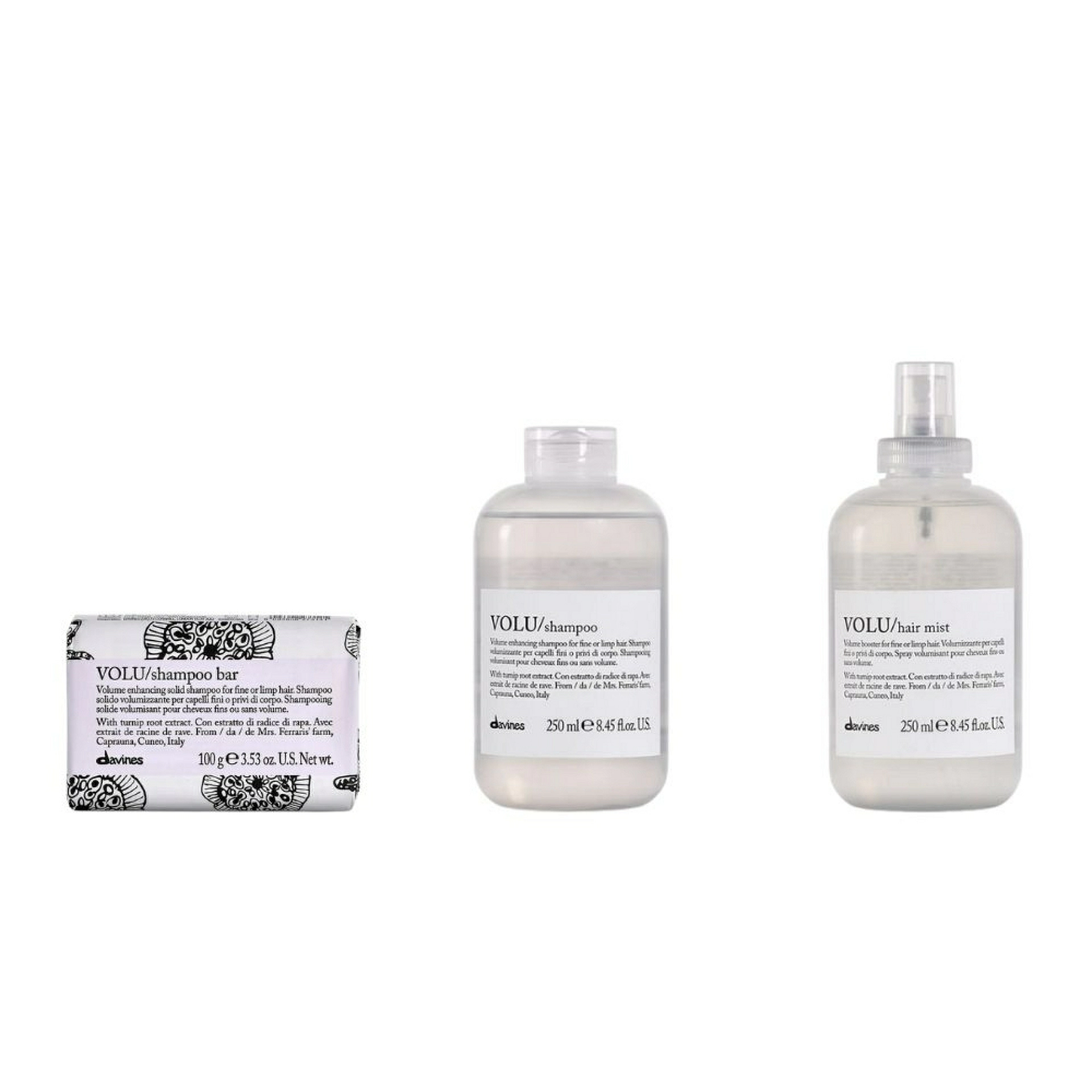 VOLU / Shampoo Bar | Champú sólido para cabello fino 100g - Essential Haircare - Davines ®