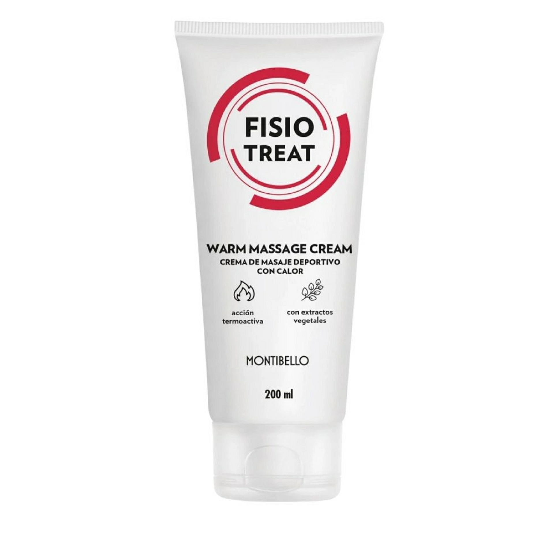 Warm Massage Cream | Crema masaje efecto calor 200ml - Fisiotreat - Montibello ®