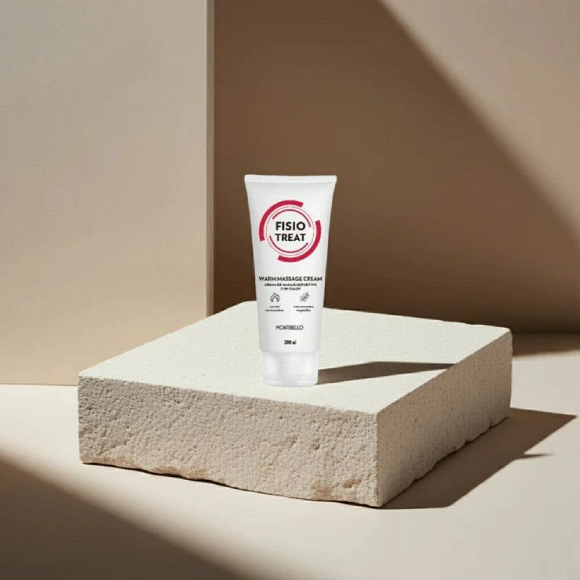 Warm Massage Cream | Crema masaje efecto calor 200ml - Fisiotreat - Montibello ®