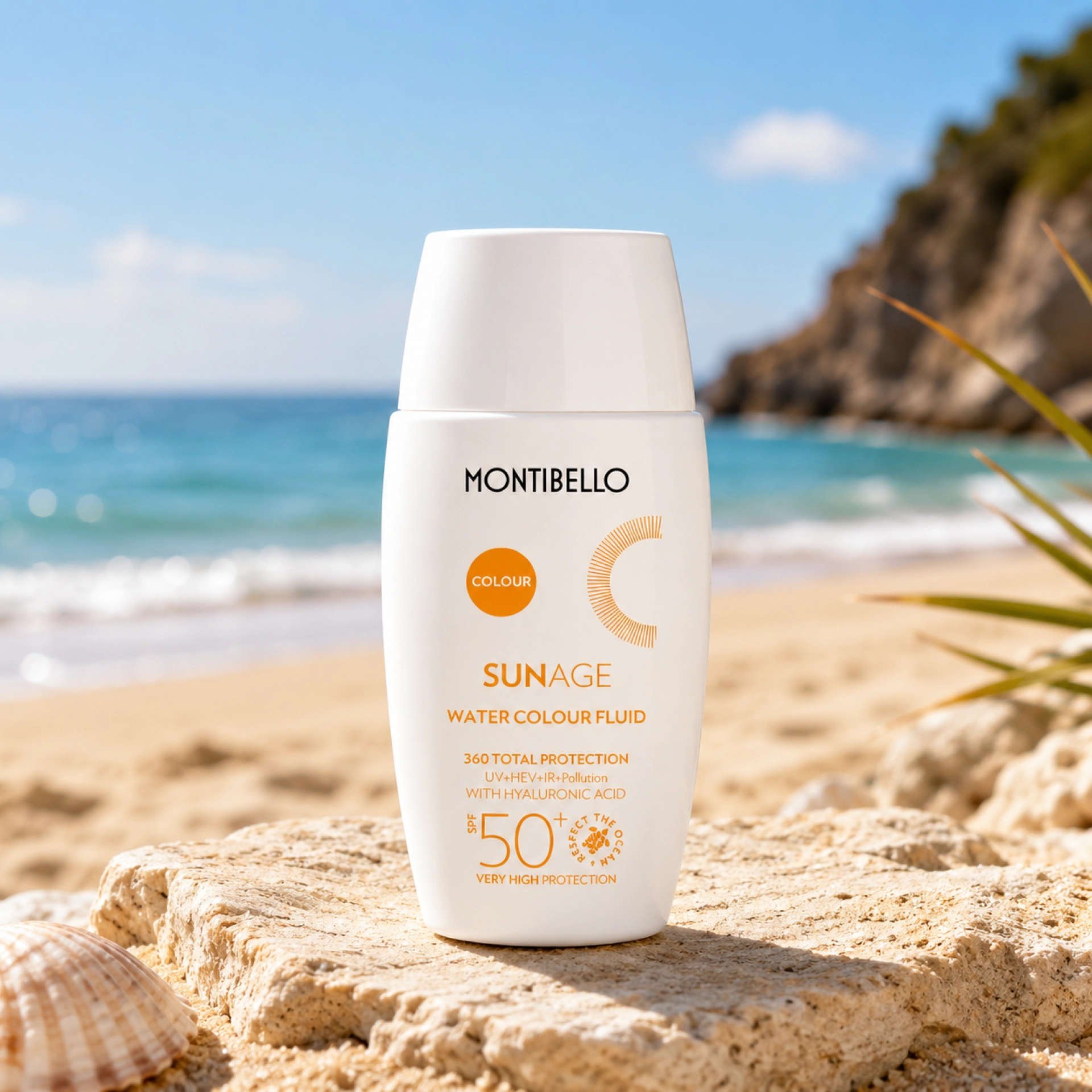 Water Color  Fluid SPF50+ | Protector solar con color y textura ligera 50ml - Sun Age - Montibello ®