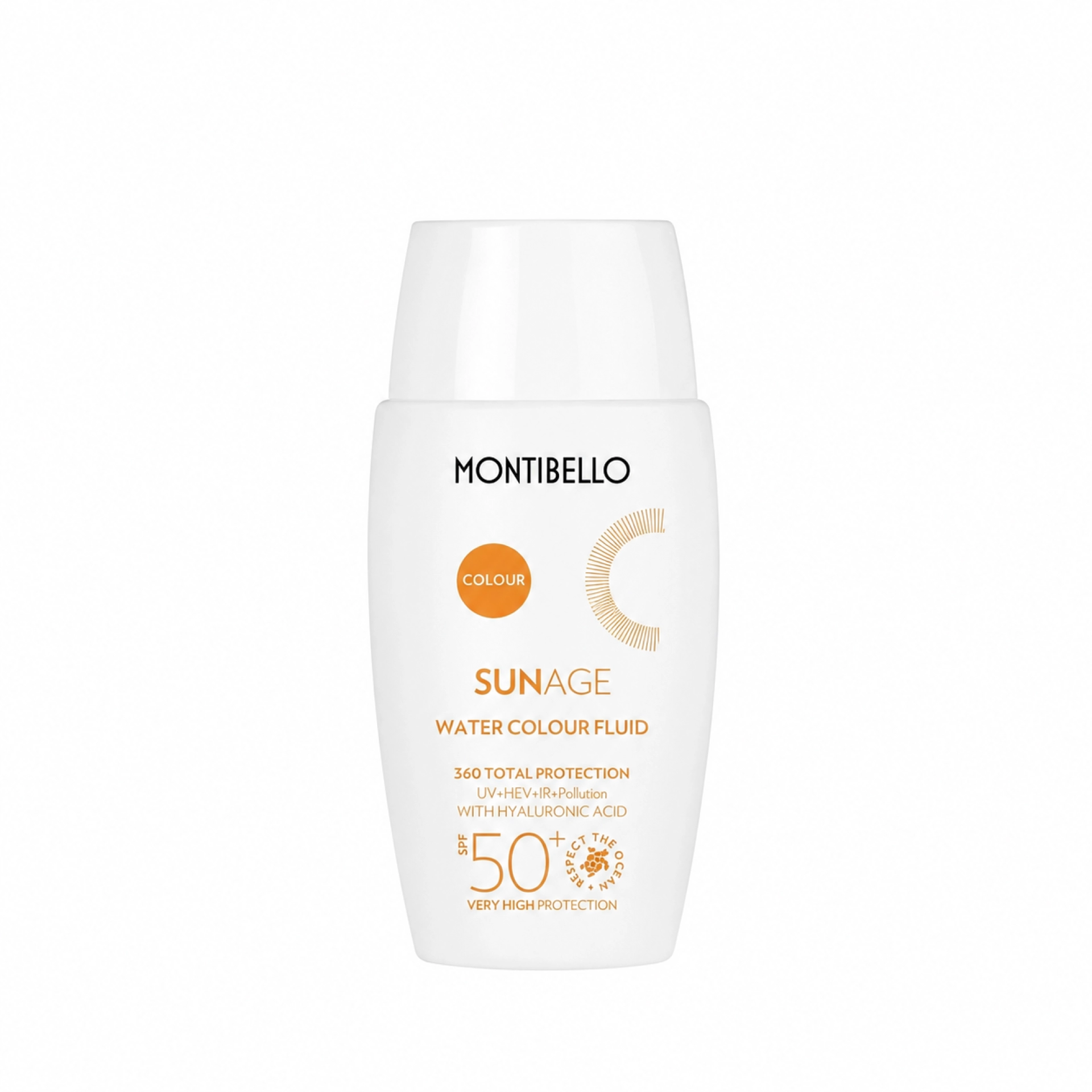 Water Color  Fluid SPF50+ | Protector solar con color y textura ligera 50ml - Sun Age - Montibello ®