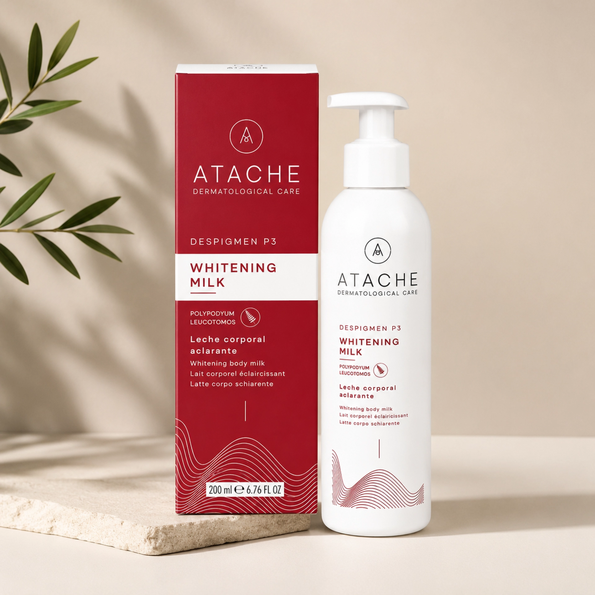 Whitening Milk | Crema corporal anti manchas 200ml - Despigmen P3 - Atache ®