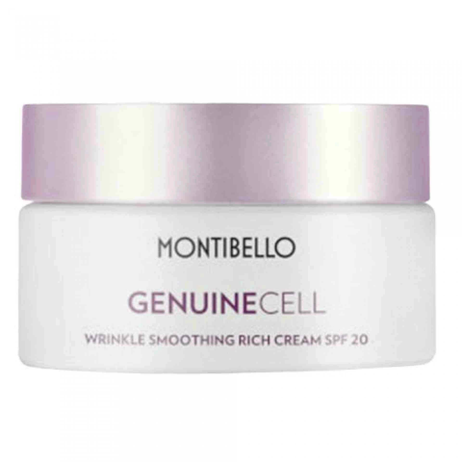 Wrinkle Smoothing Rich Cream SPF20 | Crema antiarrugas nutritiva 50ml - Genuine Cell - Montibello ®