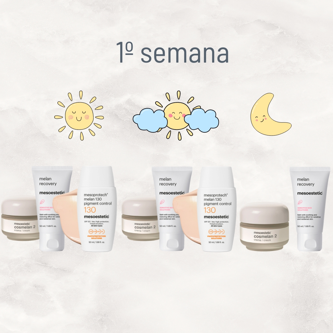 Rutina facial primera semana de tratamiento